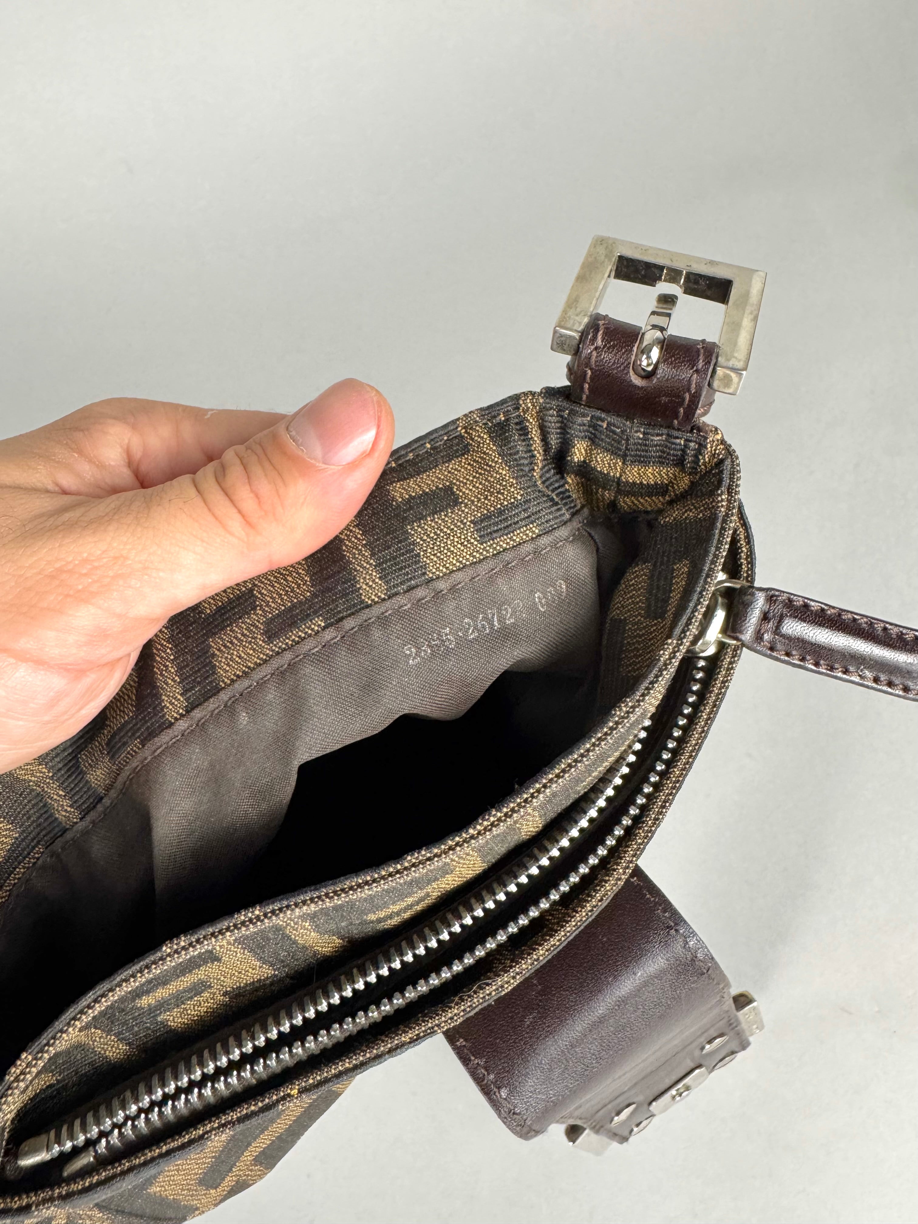 Fendi Mini Mama Baguette Monogram Zucca