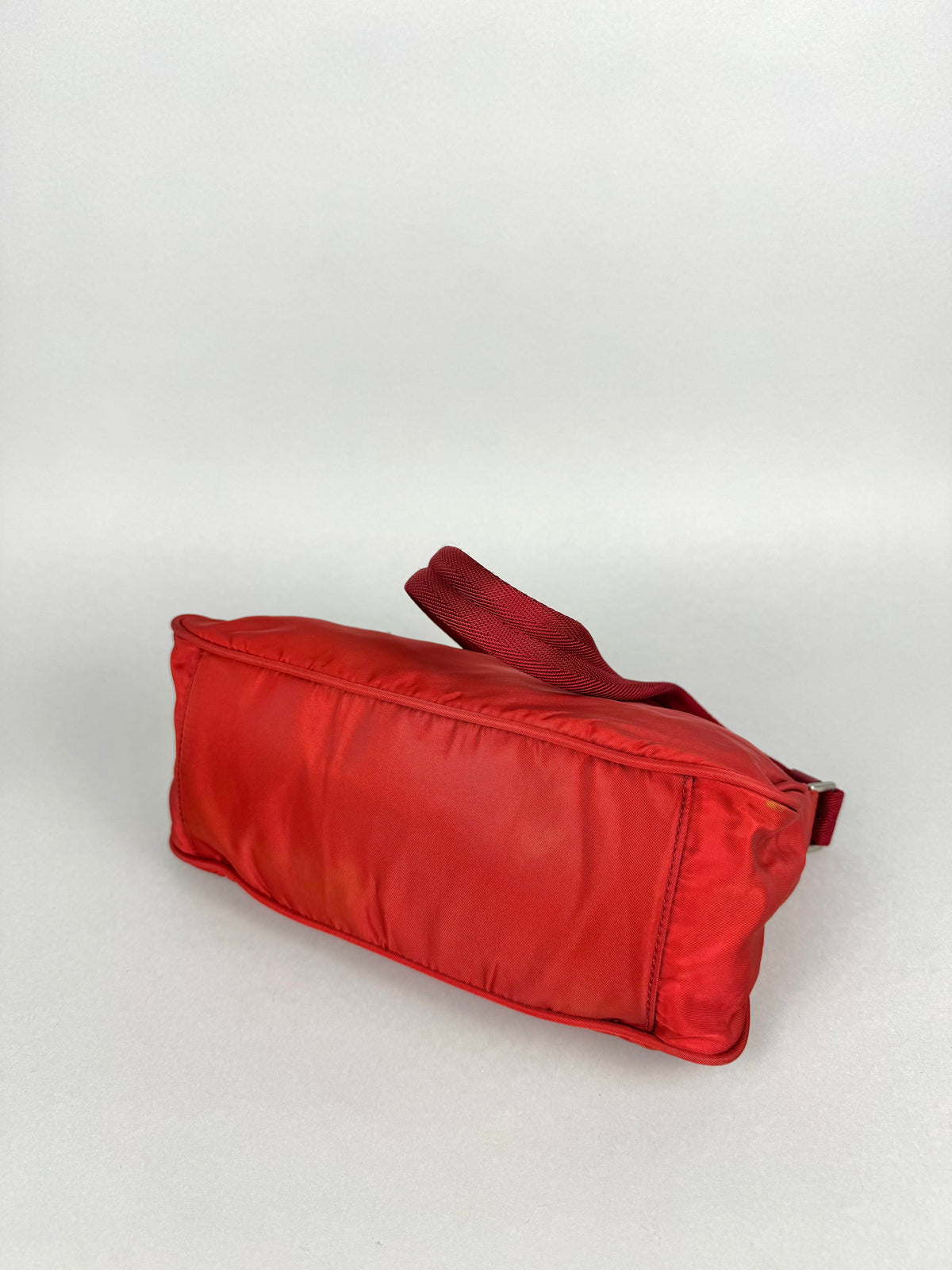 Prada Red Nylon Pochette