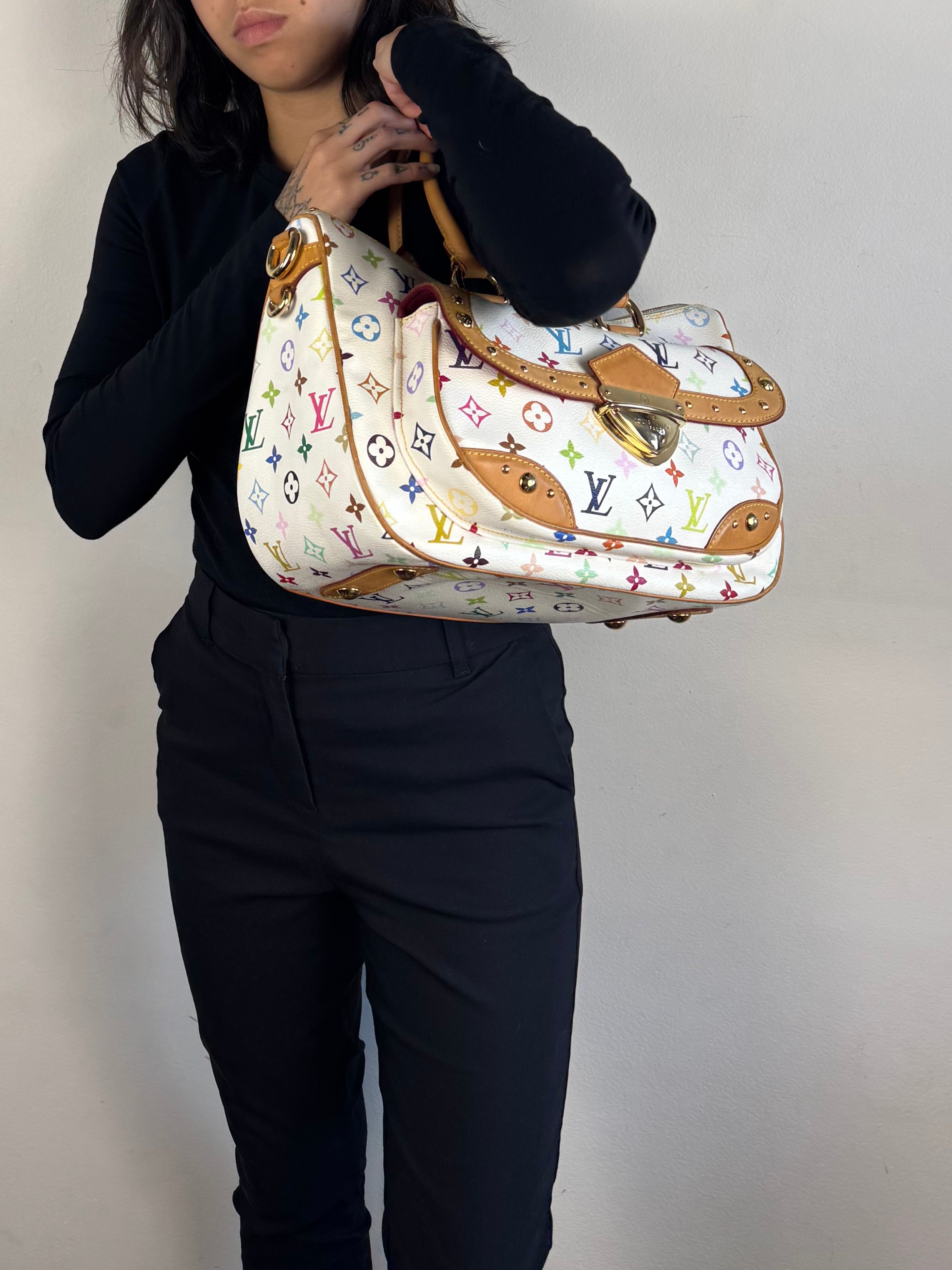 Louis Vuitton Rita Monogram Multicolor White Murakami