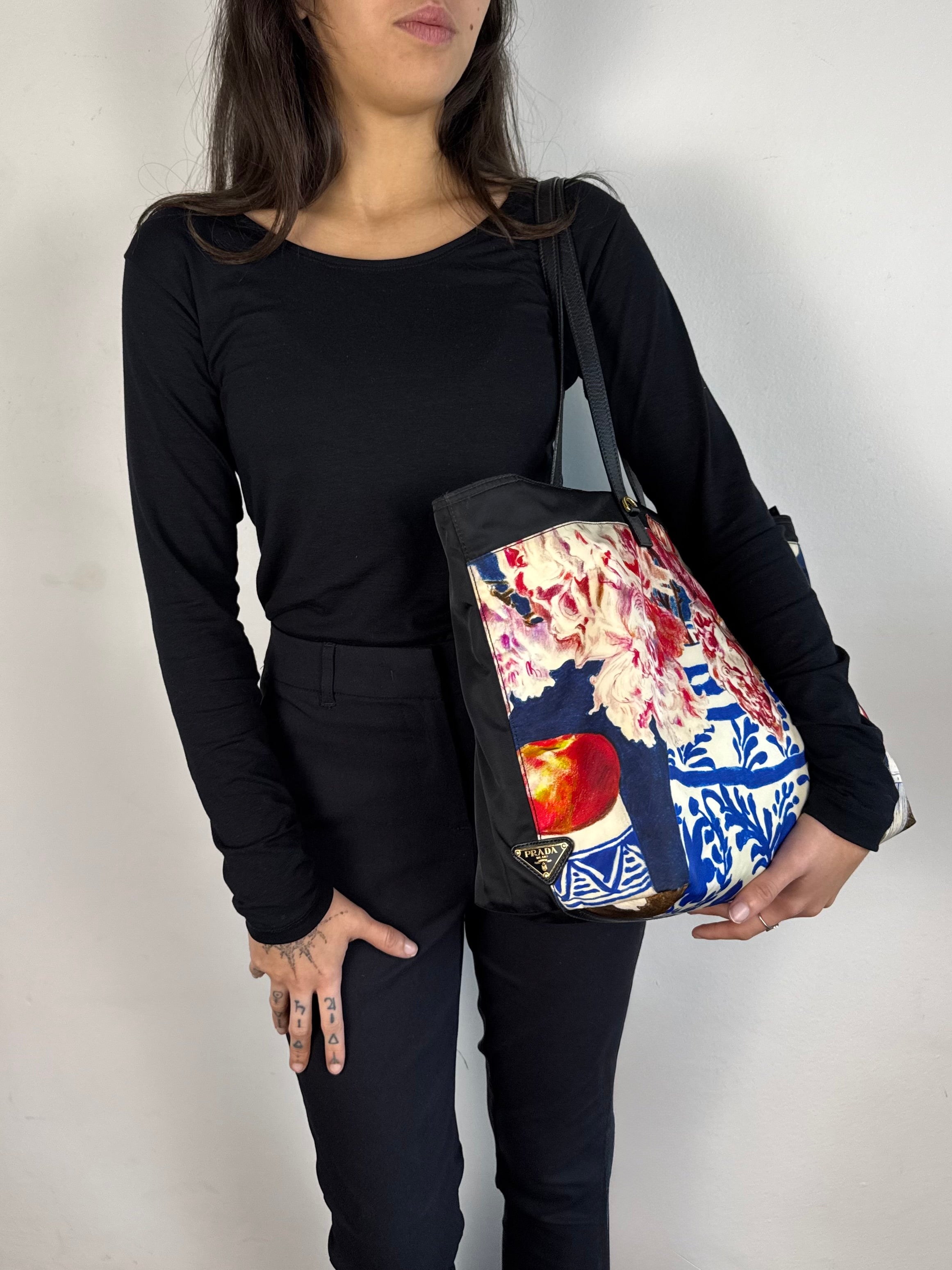 Prada Fructidor Nylon Tote Bag