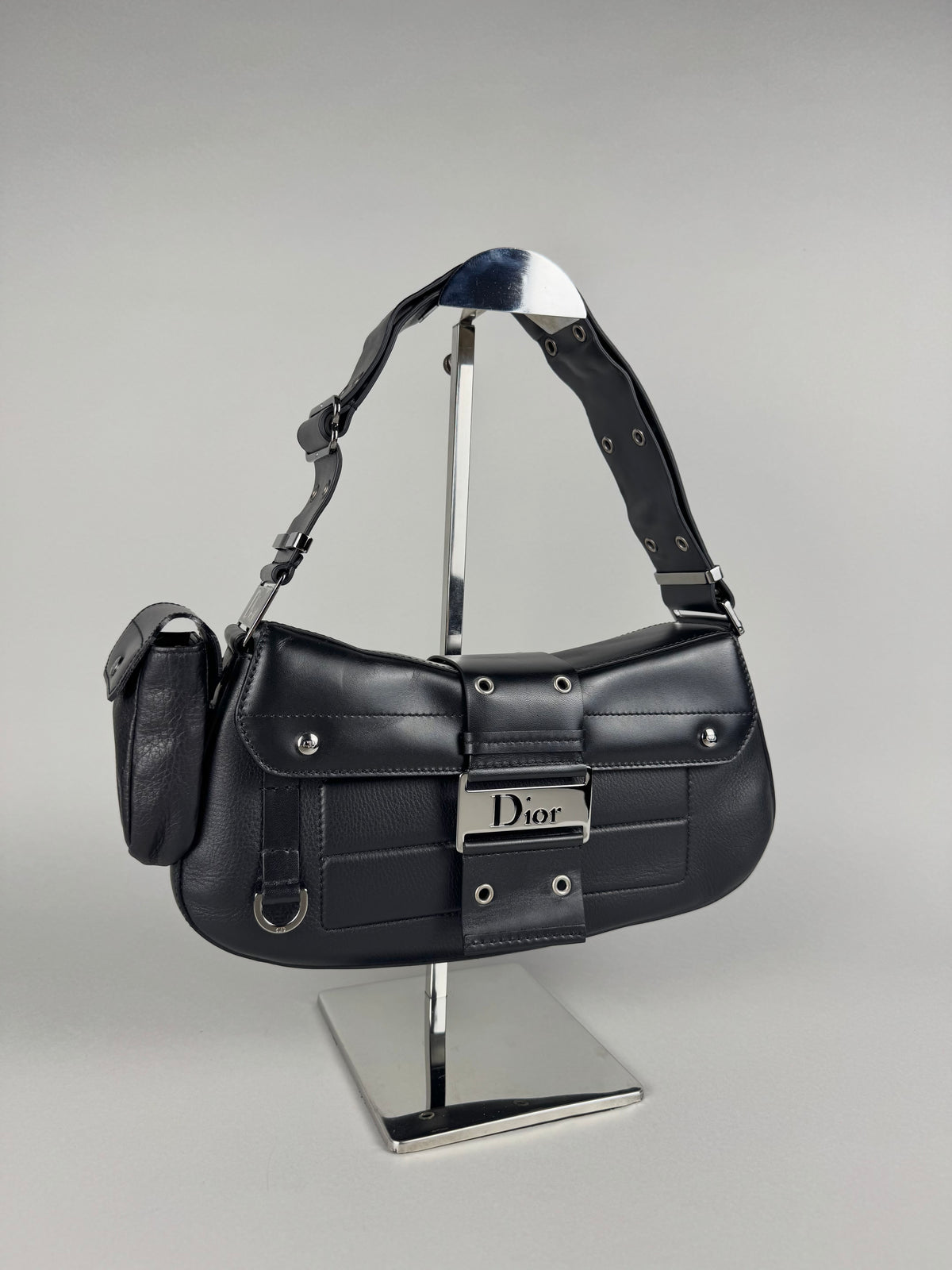 Christian Dior Street Chic Columbus Pocket Black Leather