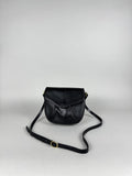 Burberrys Calfskin Black Leather Crossbody