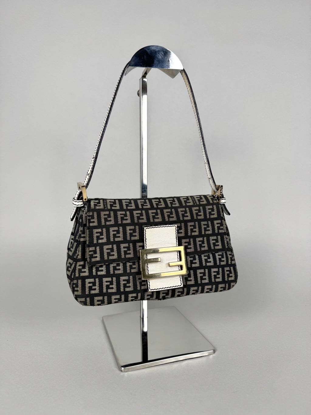 Fendi Monogram Canvas Mini Mama Baguette