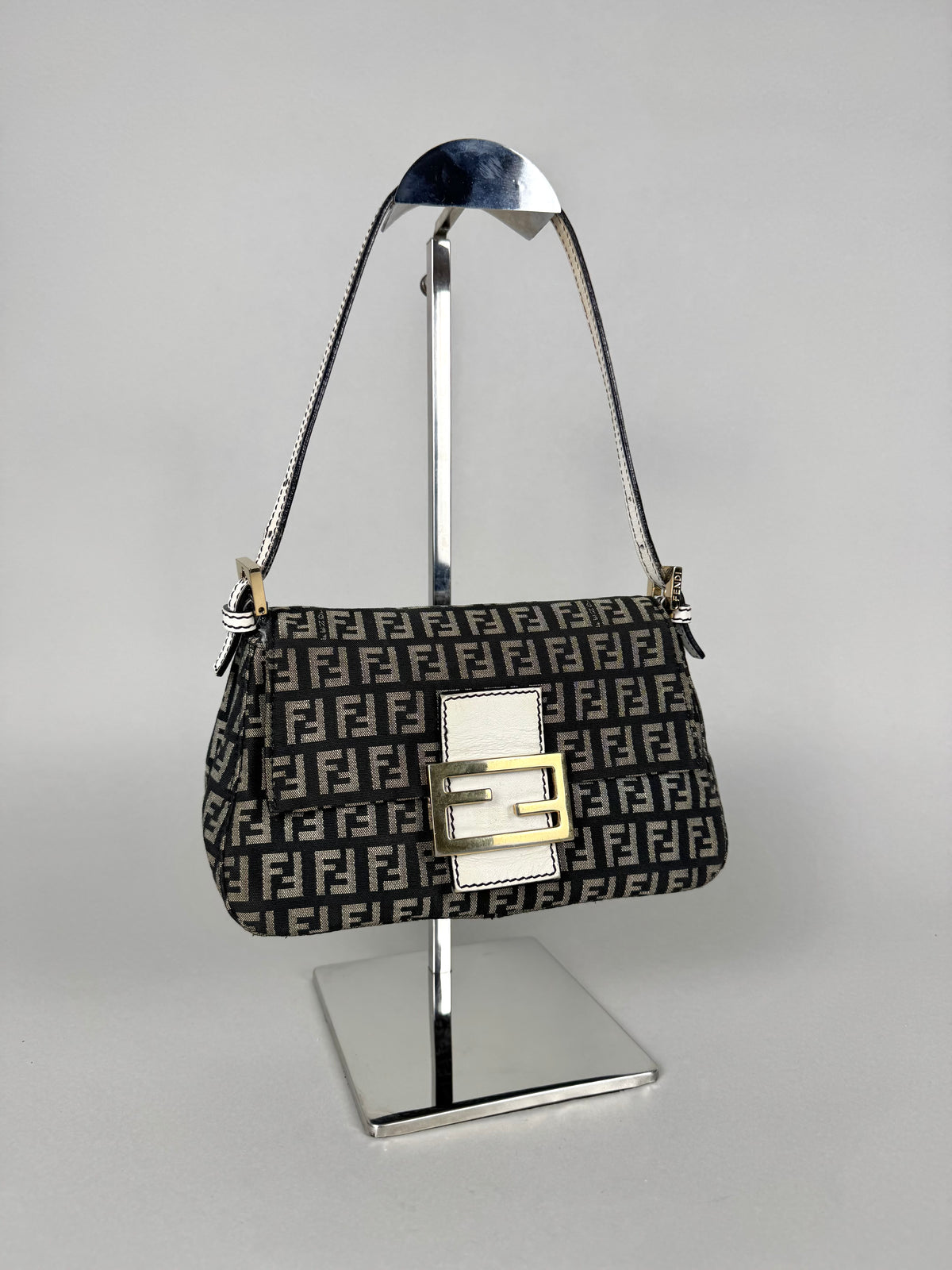Fendi Monogram Canvas Mini Mama Baguette