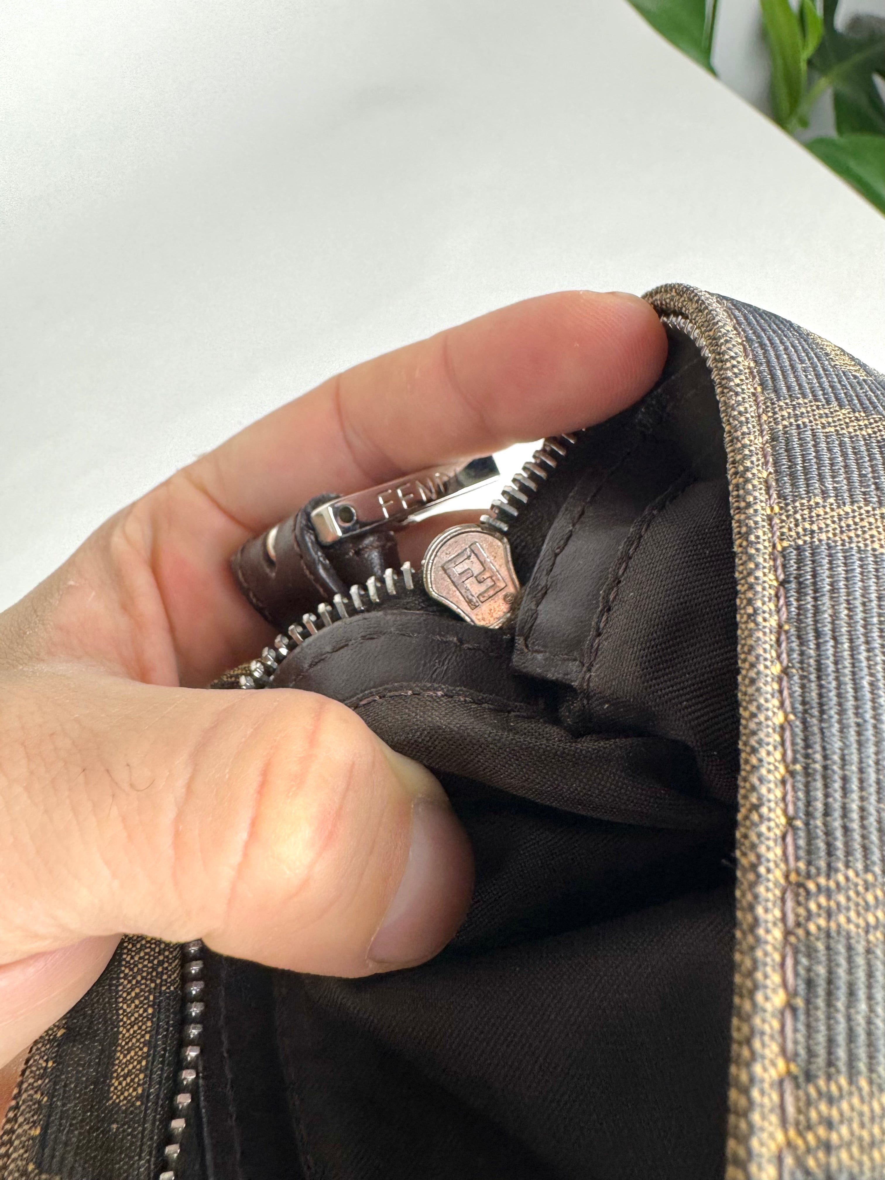 Fendi Mini Mama Baguette Monogram Zucca