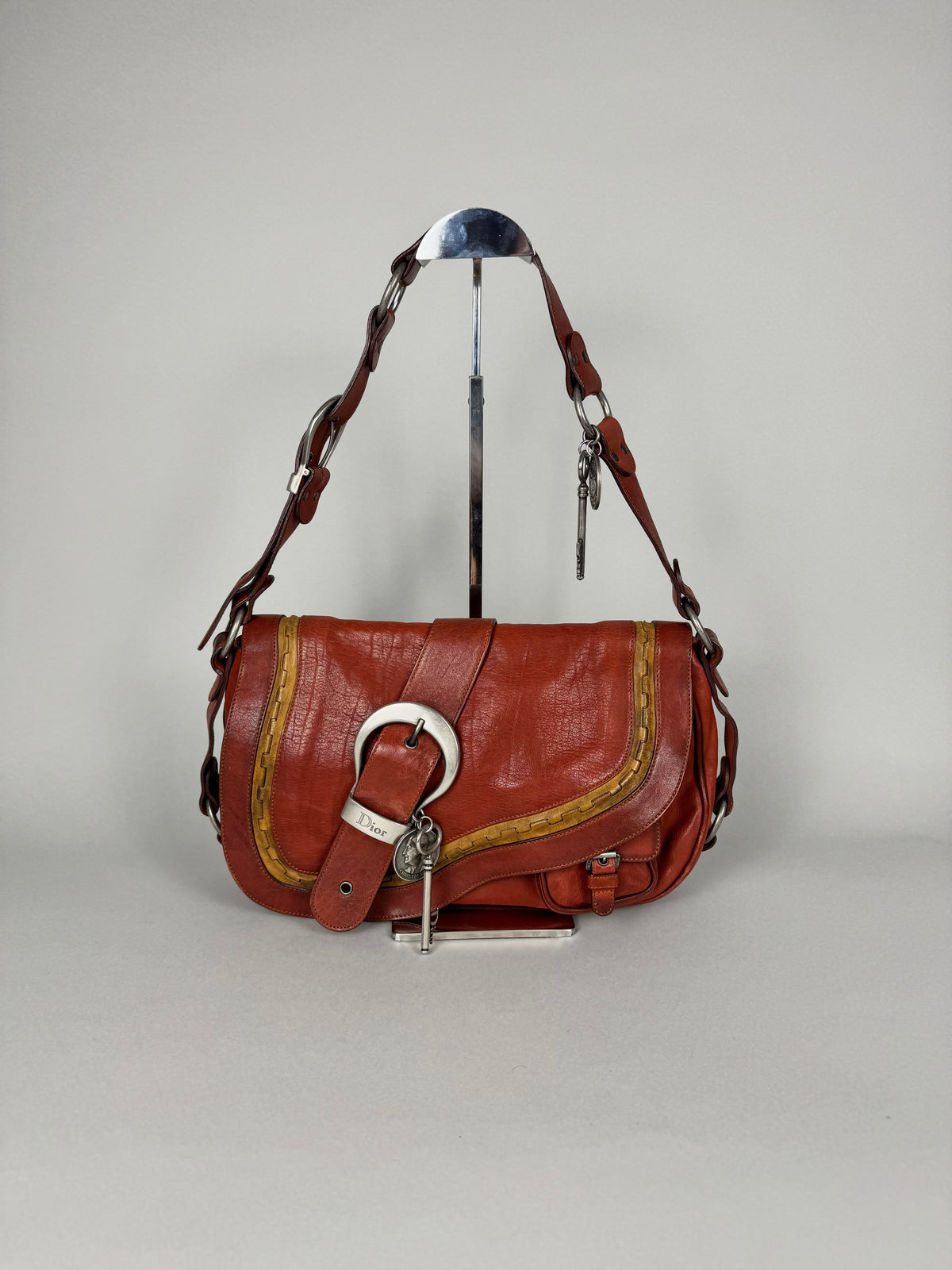 Christian Dior Gaucho Leather Red