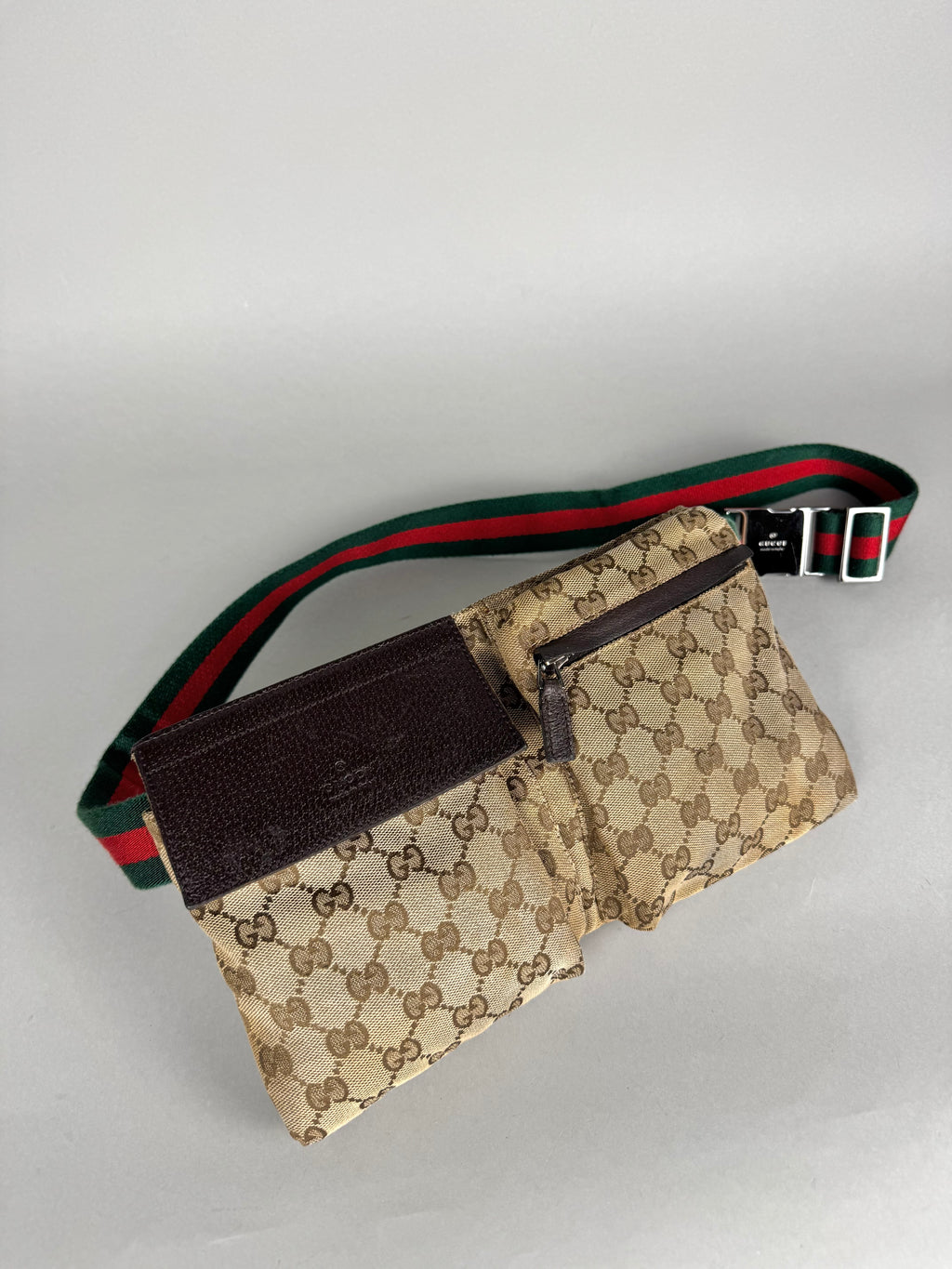 Gucci Monogram Double Pocket Belt