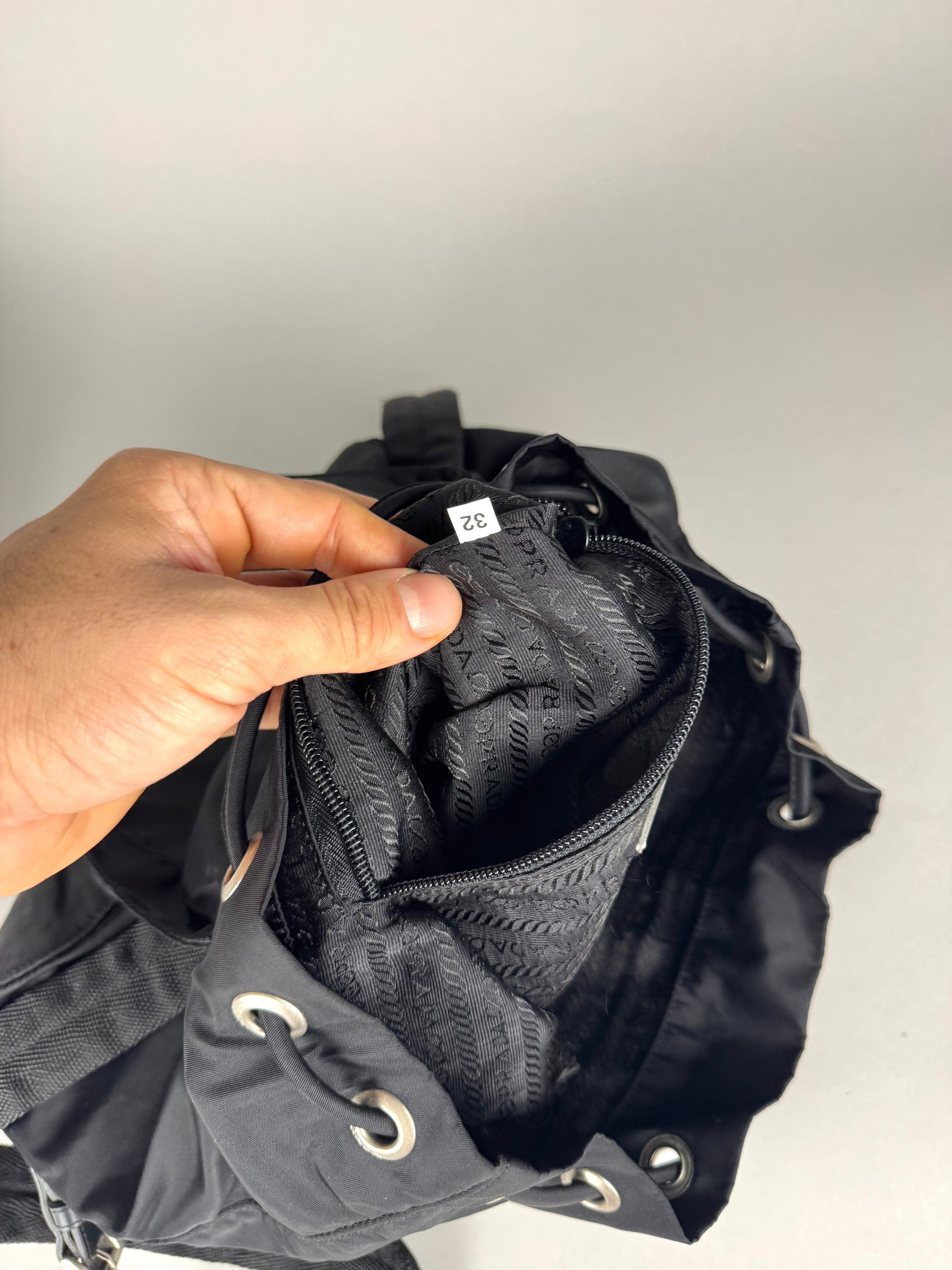 Prada Nylon Black Backpack Small