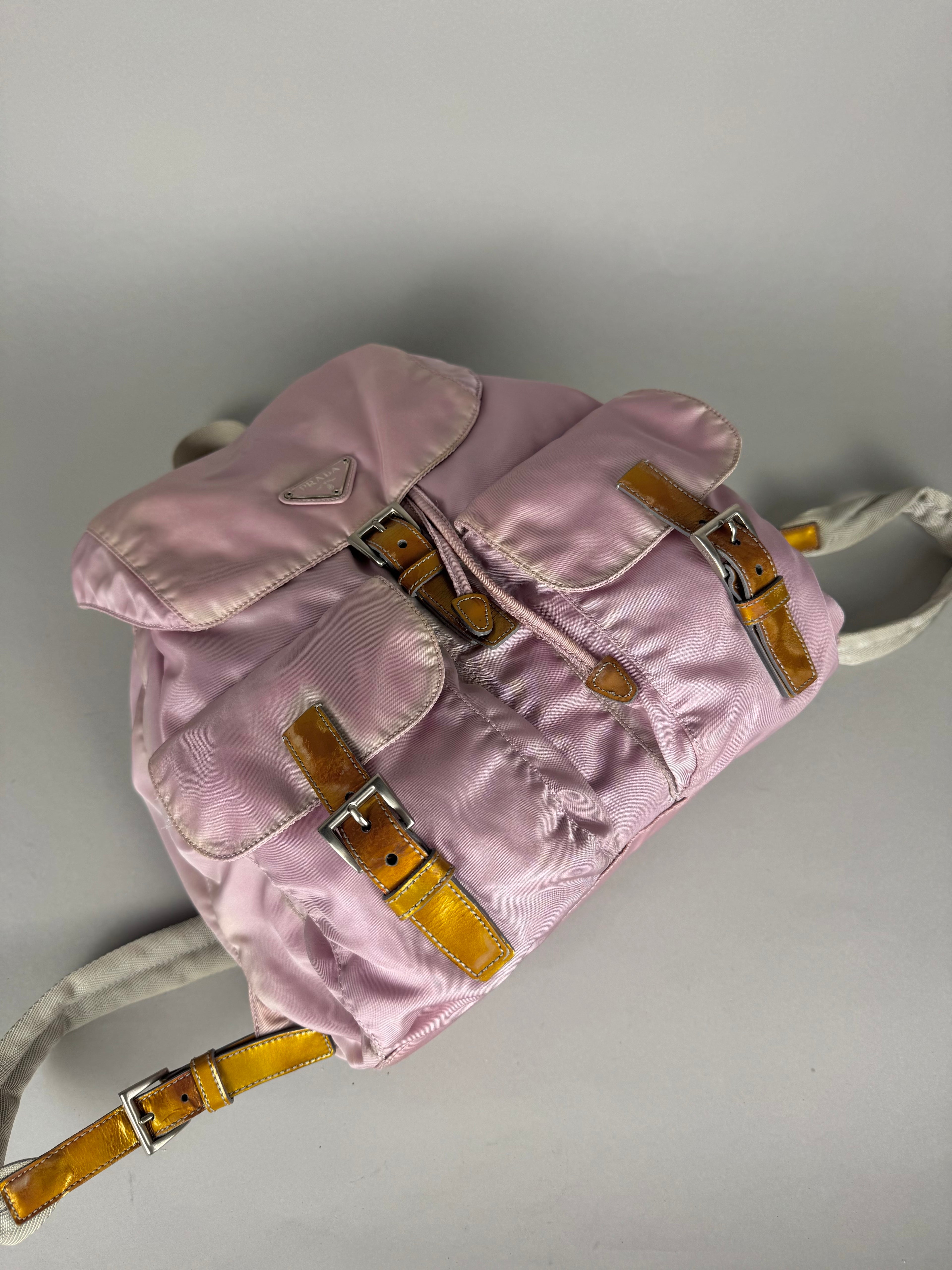 Prada Nylon Baby Pink Backpack Medium