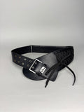 Christian Dior Admit it Corset Black Leather Belt