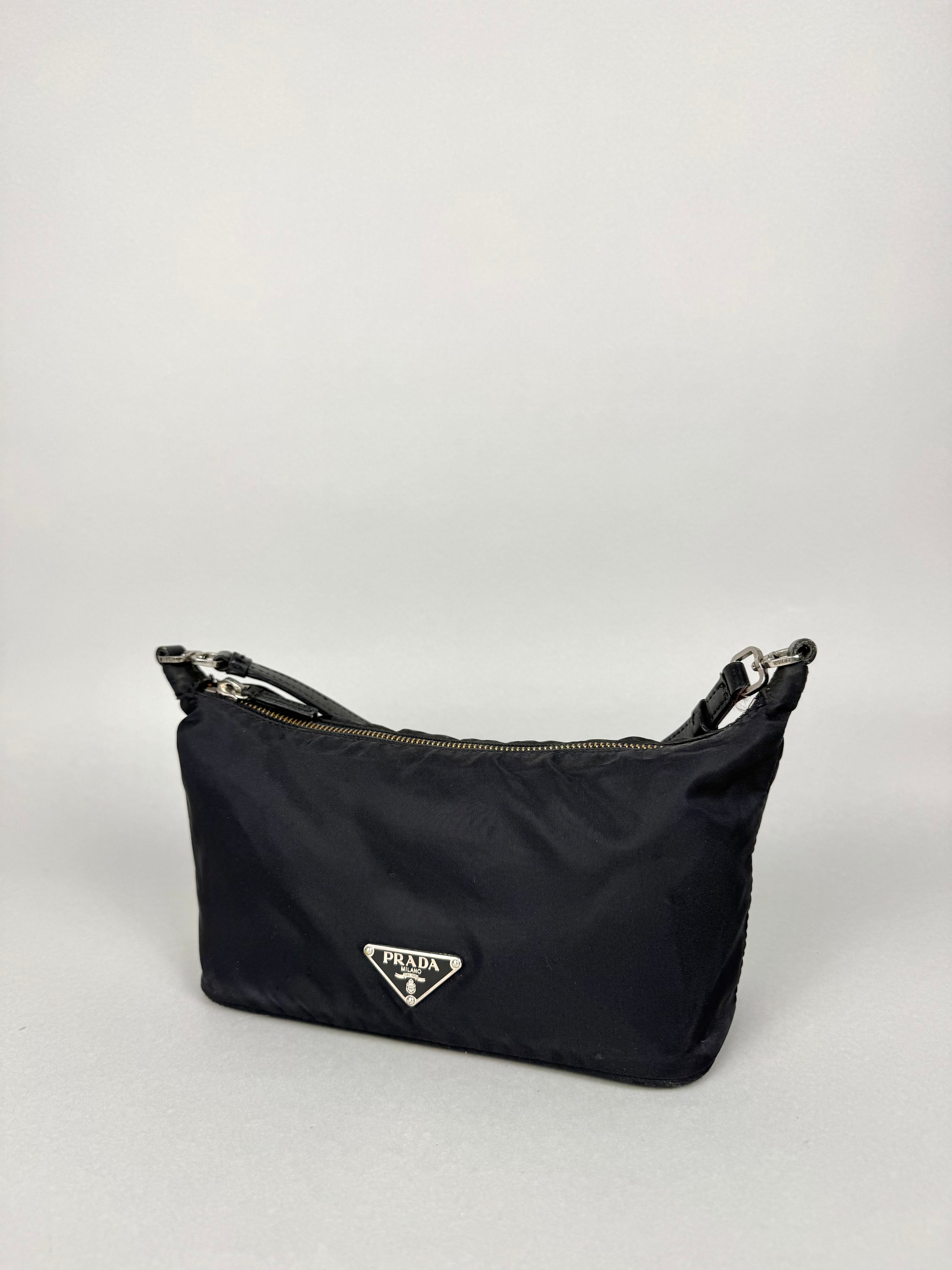 Prada Vintage Hobo Nylon Shoulder Bag