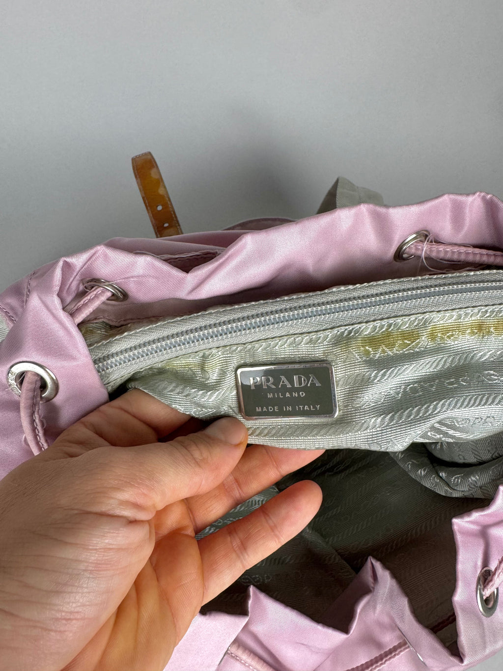 Prada Nylon Baby Pink Backpack Medium