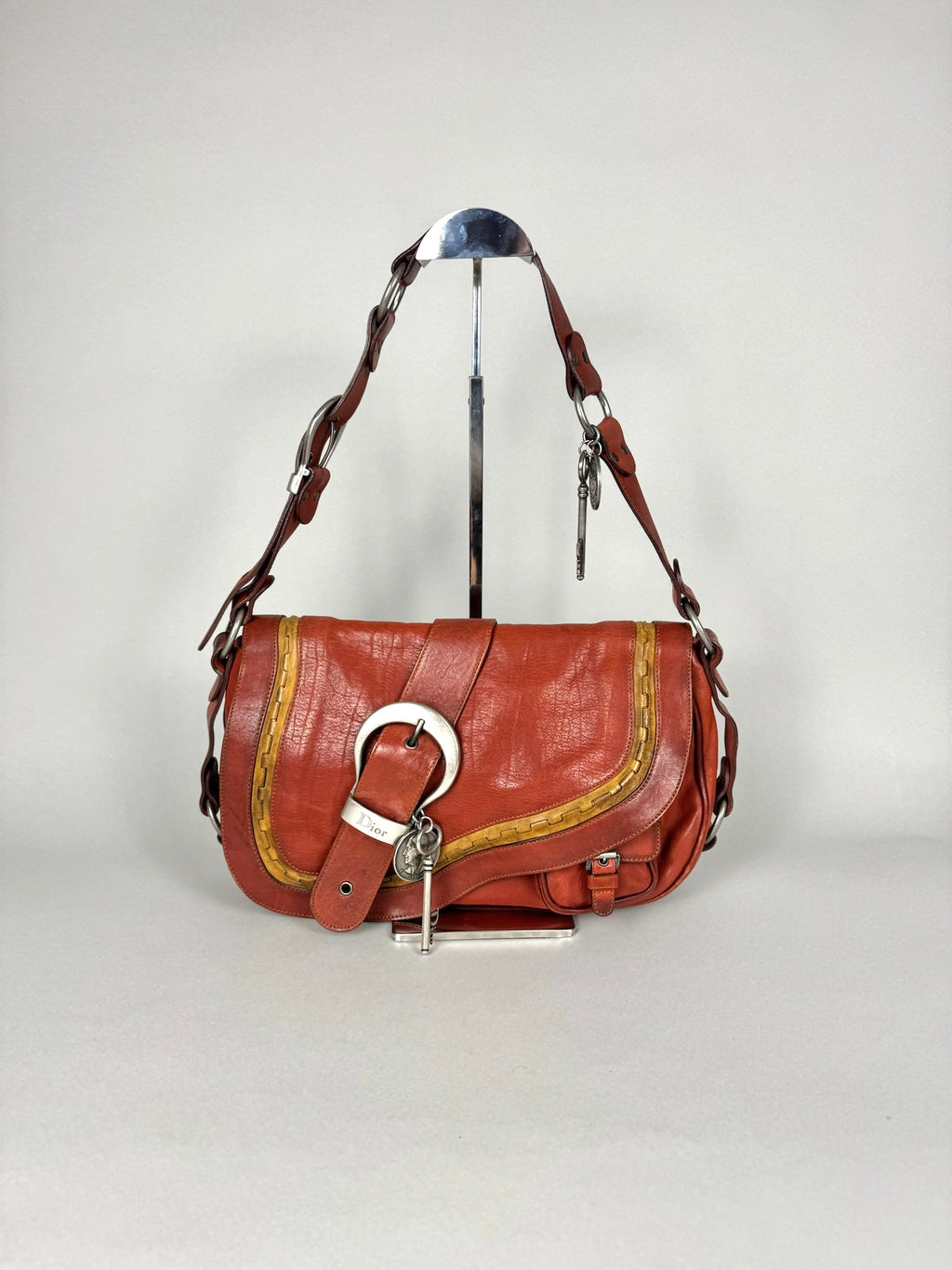 Christian Dior Gaucho Leather Red
