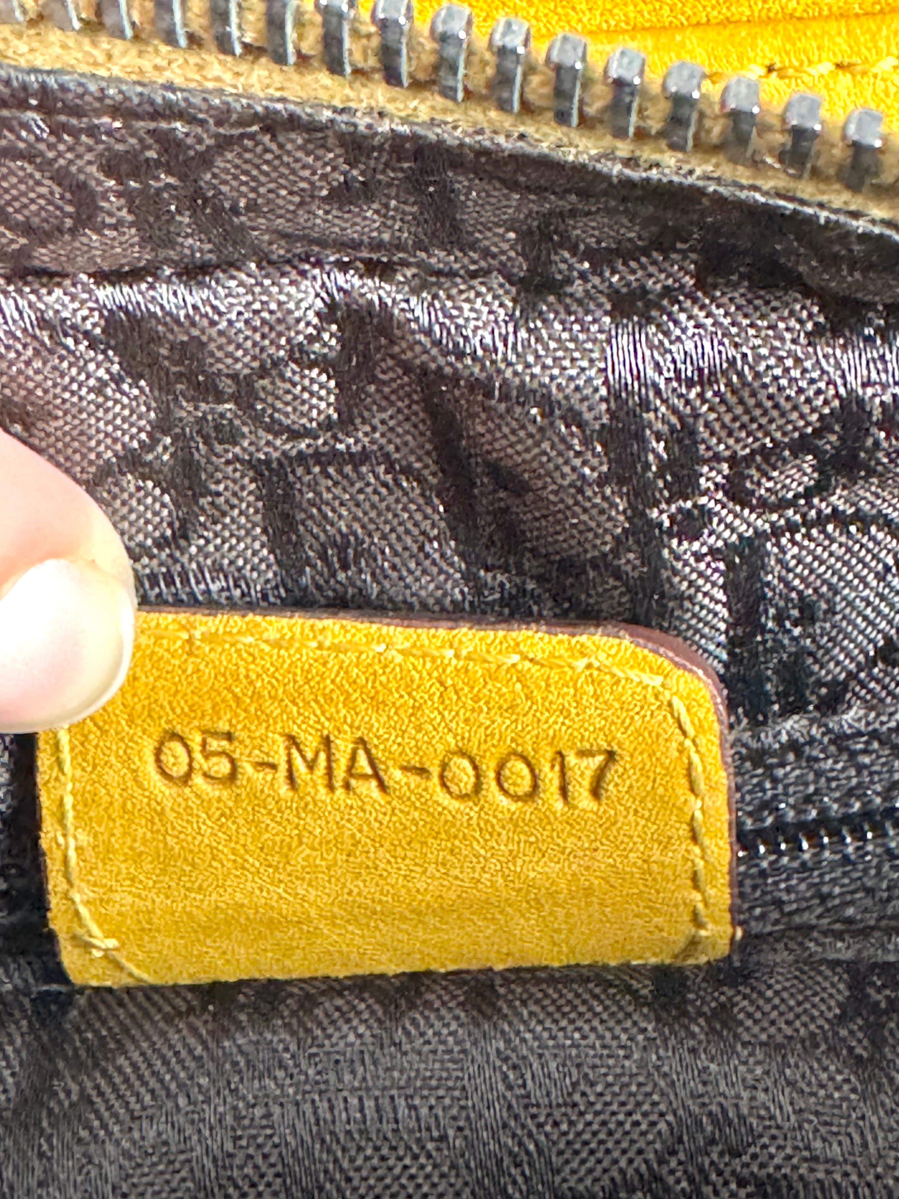 Christian Dior Gaucho Double Leather Yellow