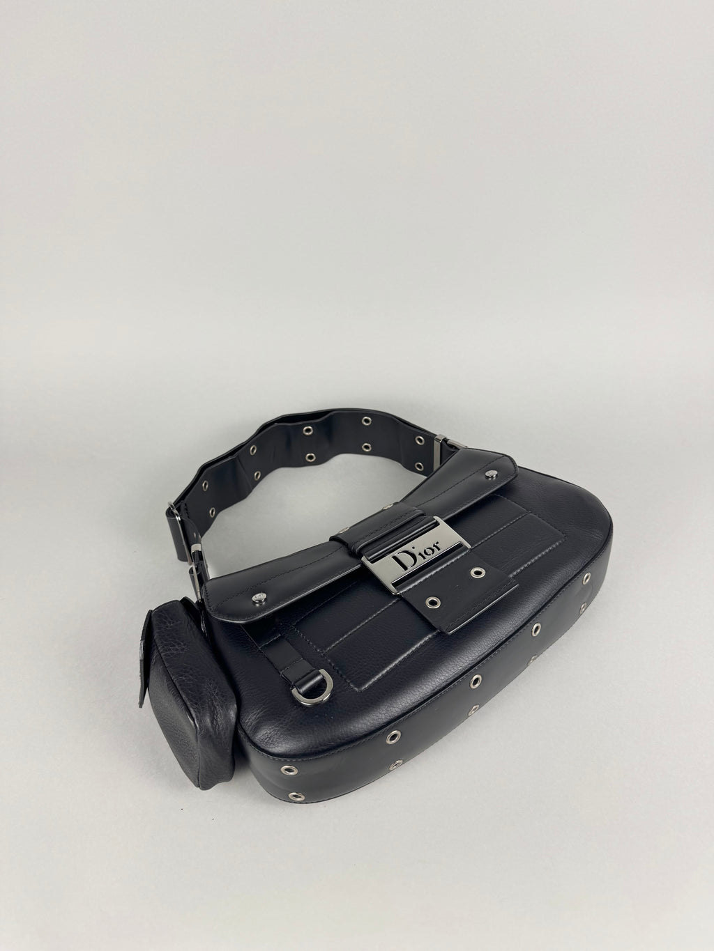 Christian Dior Street Chic Columbus Pocket Black Leather