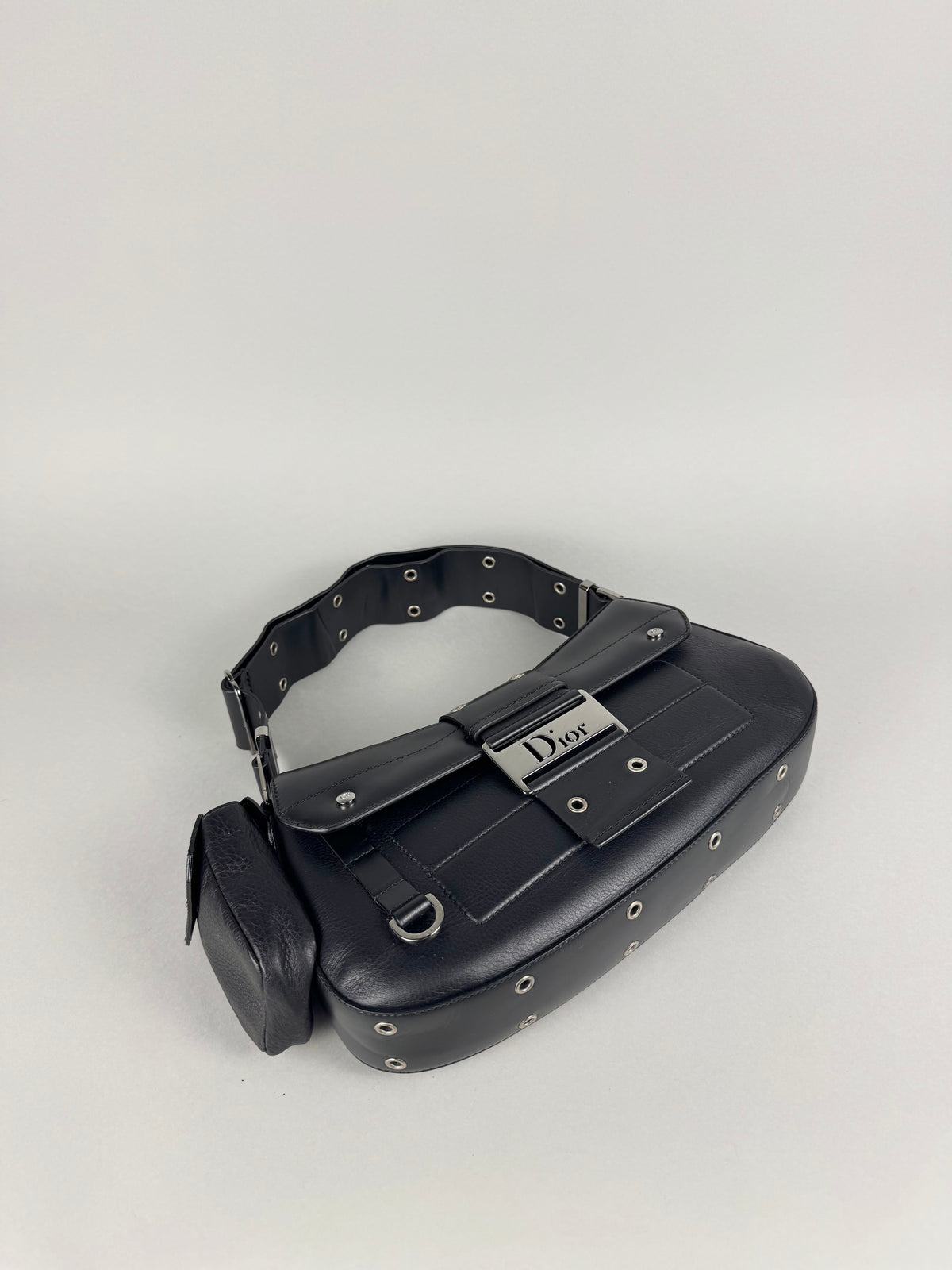 Christian Dior Street Chic Columbus Pocket Black Leather