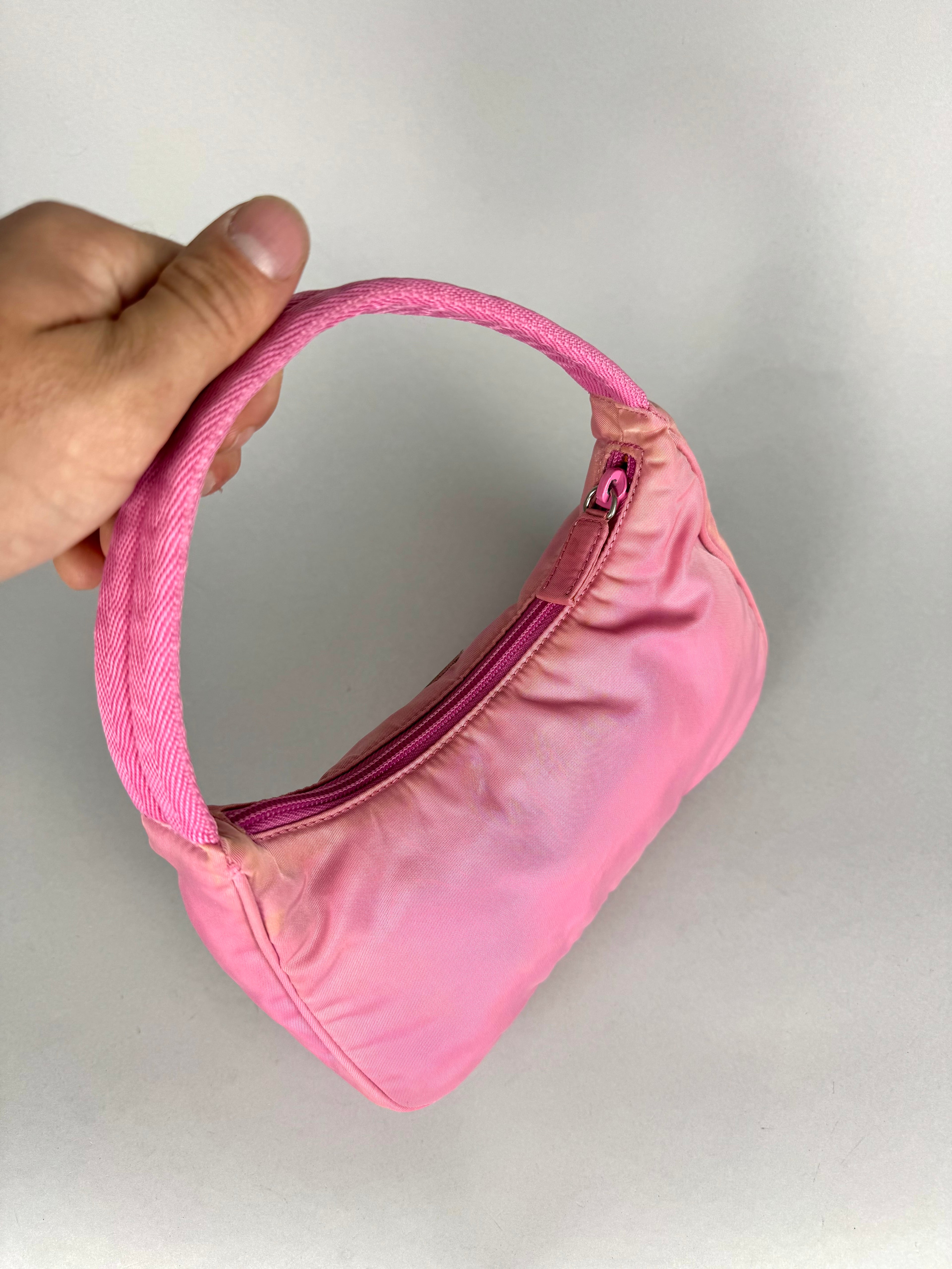 Prada Nylon Pink Hobo