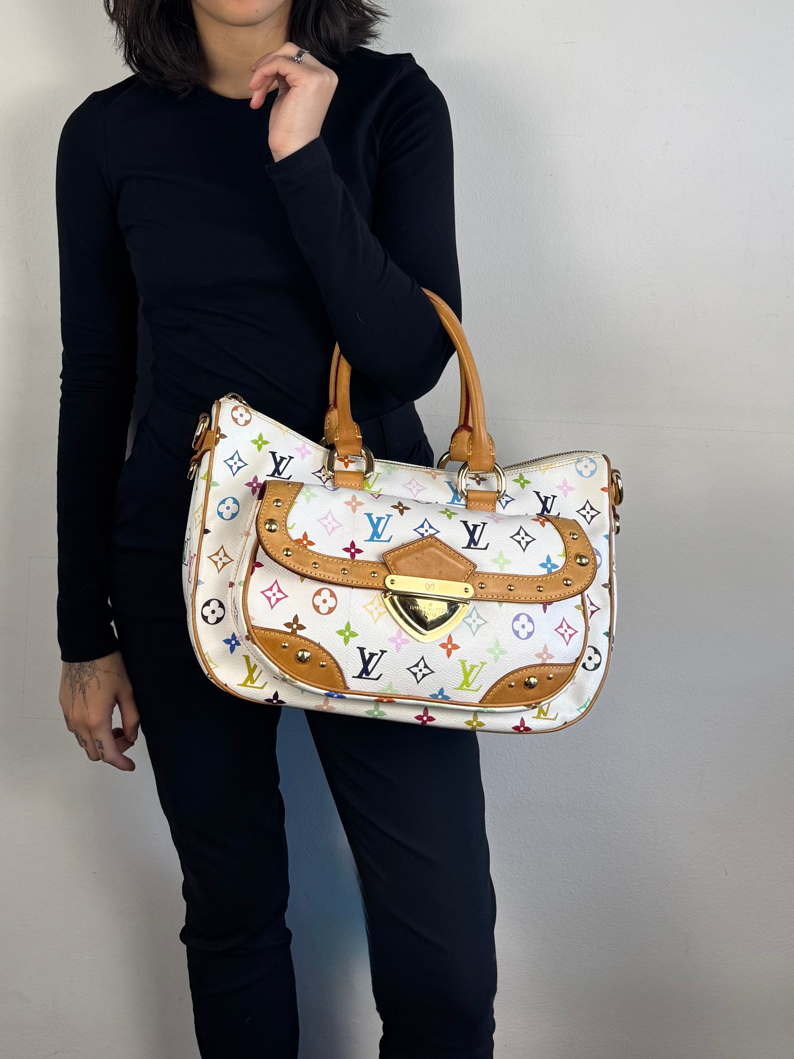 Louis Vuitton Rita Monogram Multicolor White Murakami