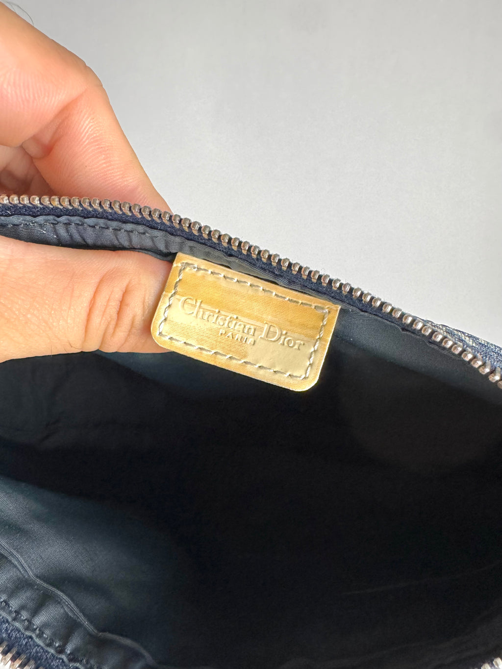 Christian Dior Monogram Mini Saddle Oblique Blue
