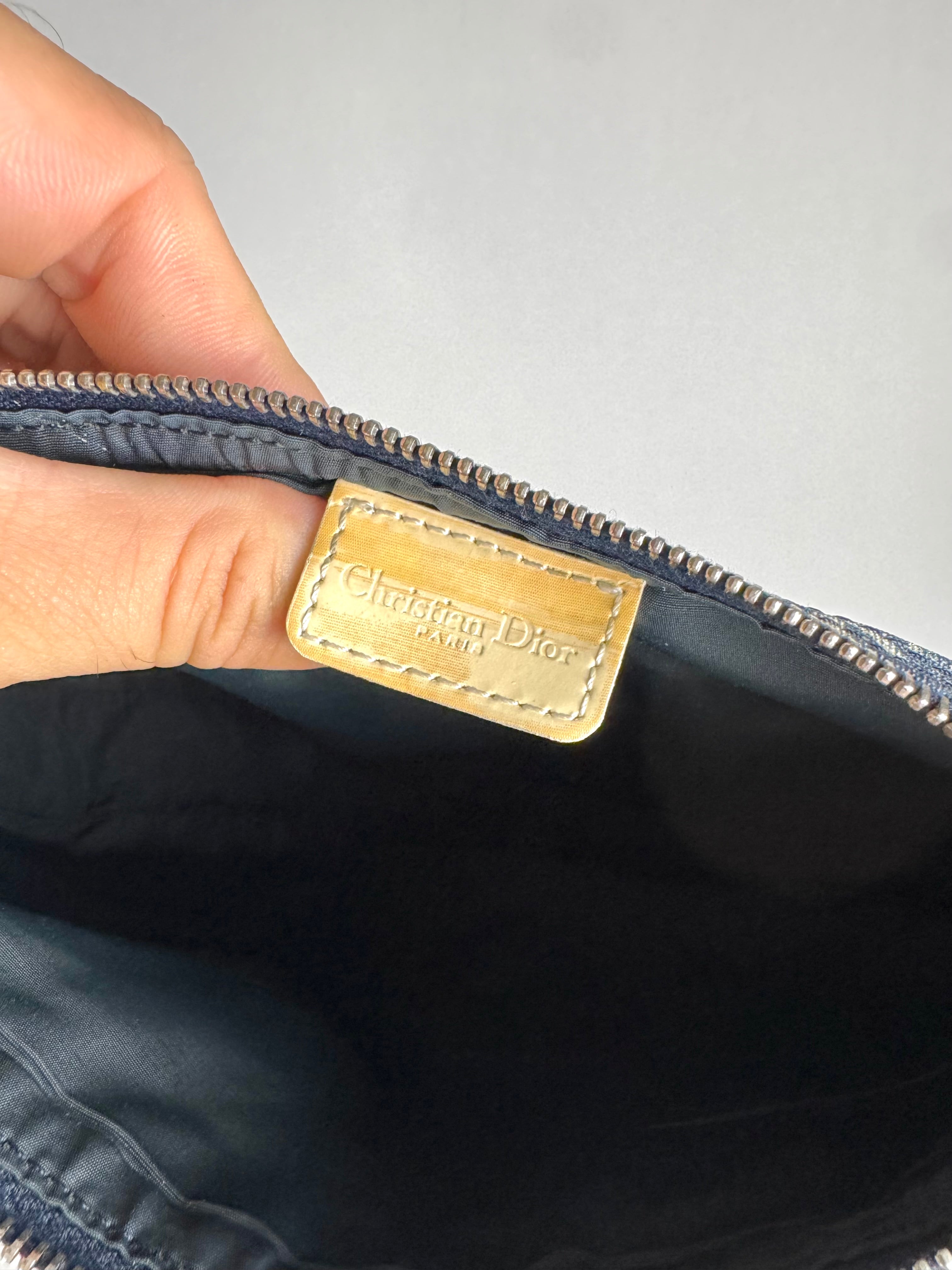 Christian Dior Monogram Mini Saddle Oblique Blue