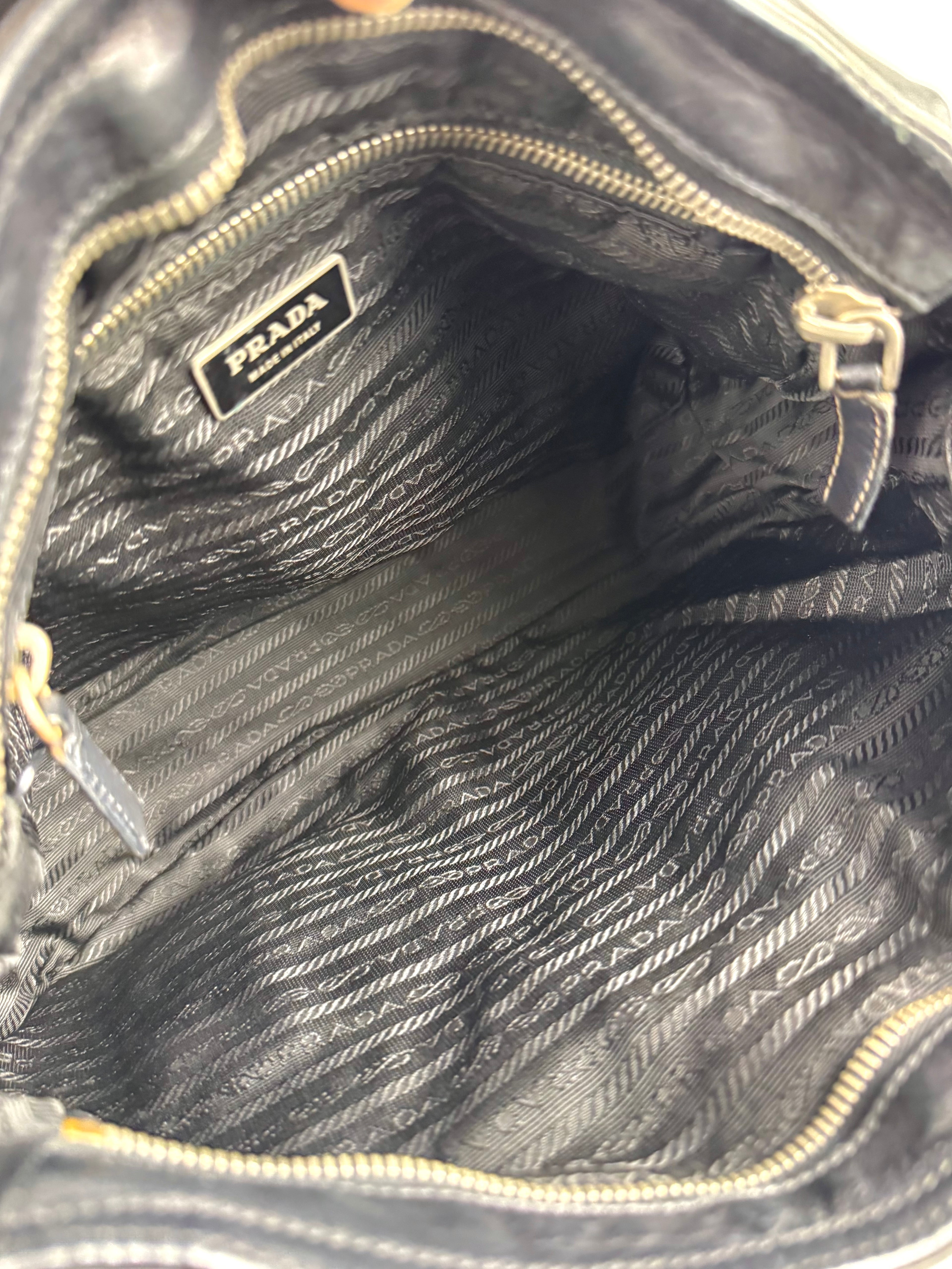 Prada Black Leather Shoulder