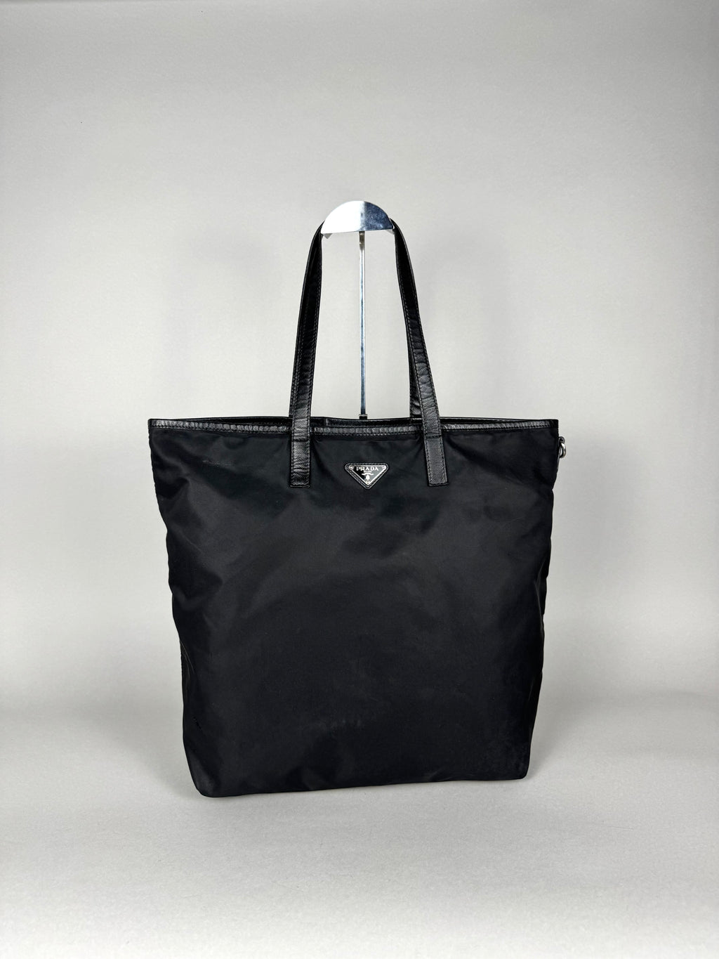 Prada Robot Nylon Black Tote