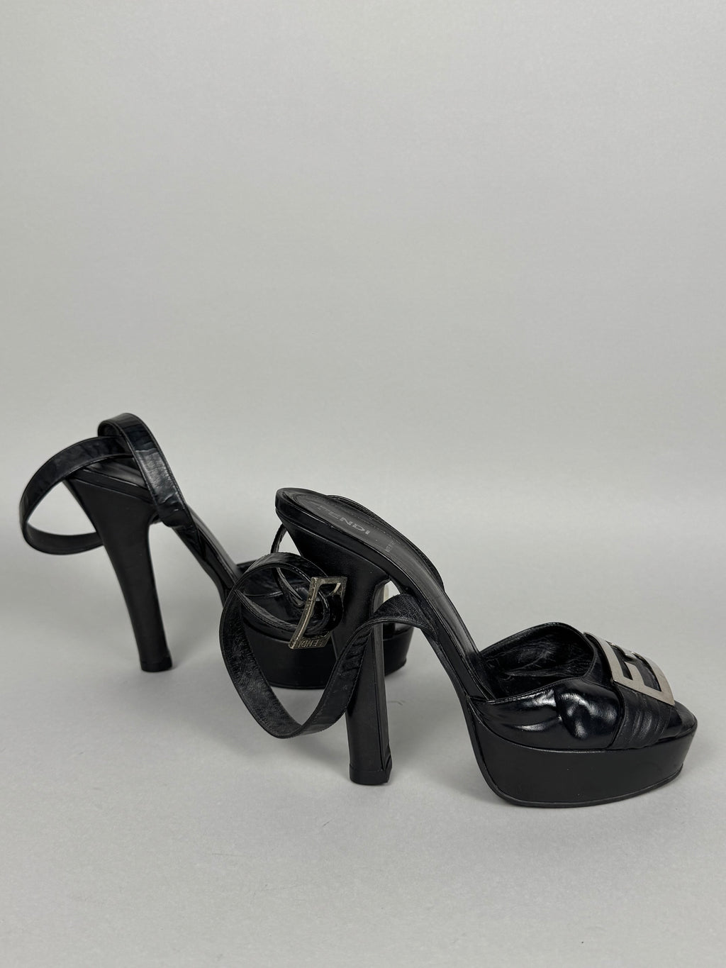 Fendi Leather Platform Heels