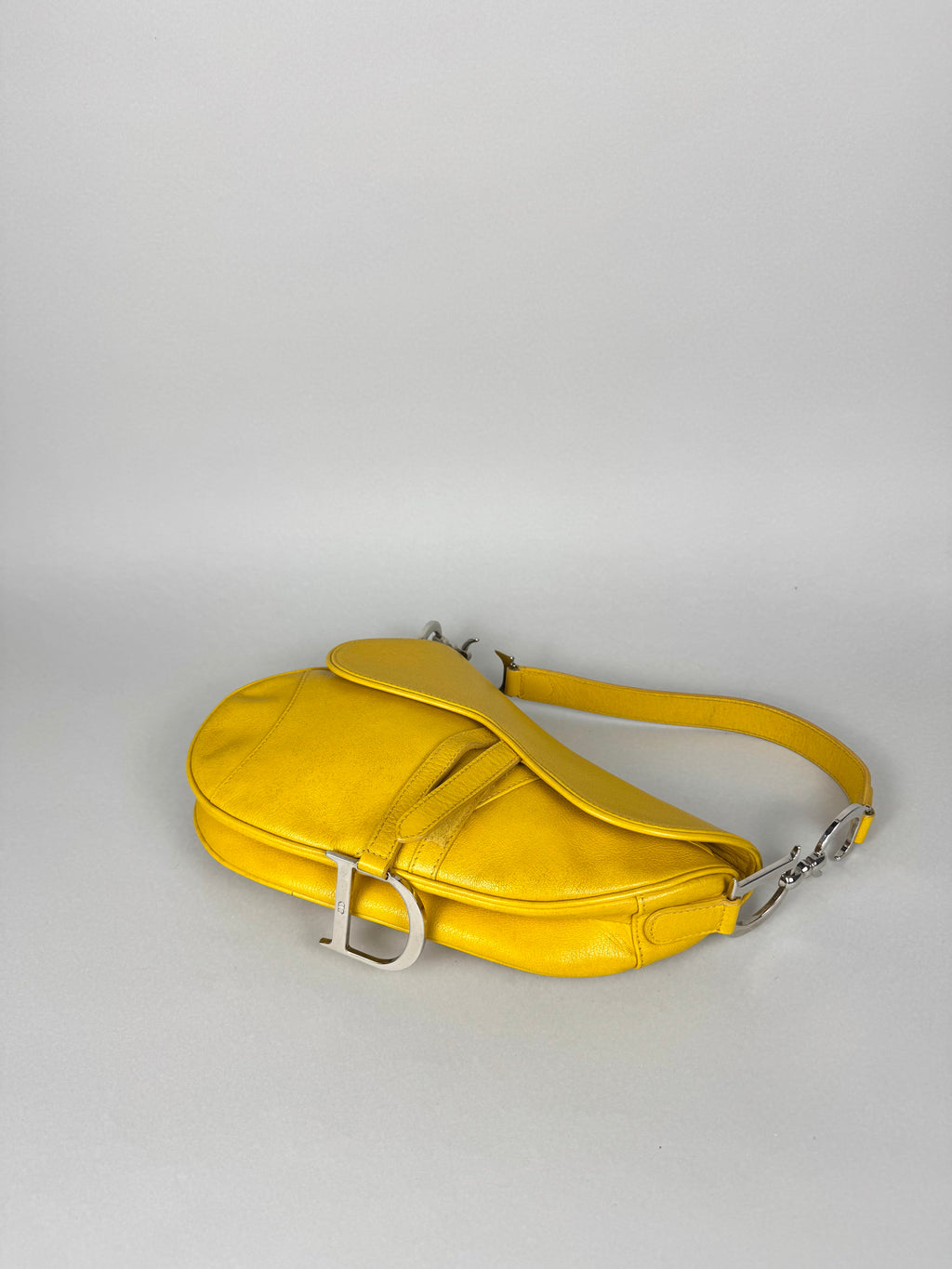 Christian Dior Saddle Yellow Leather