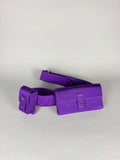 Gucci Tom Ford Runway Purple Satin Pochete Belt Sling