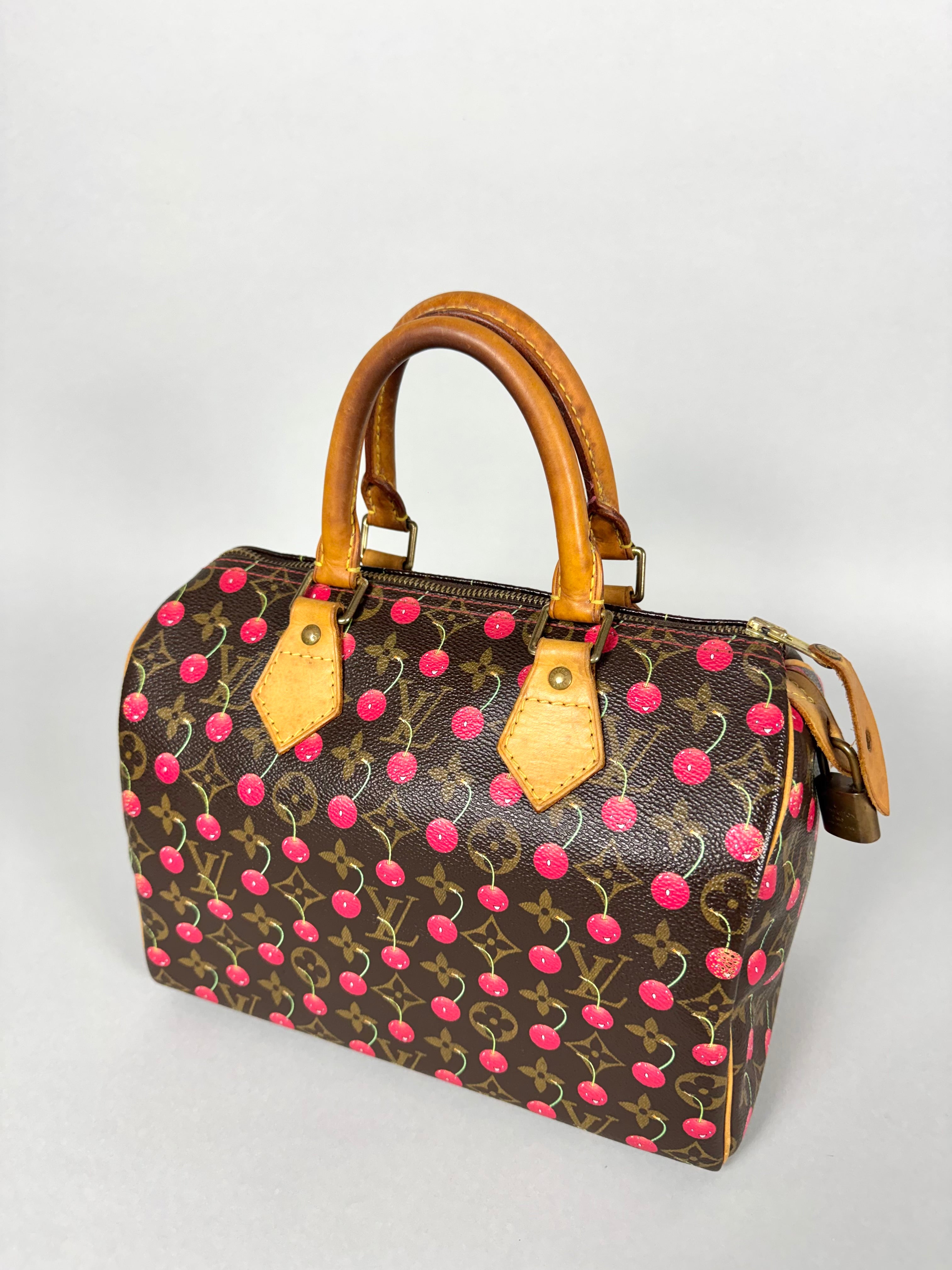 Louis Vuitton Monogram Speedy Cerises 25