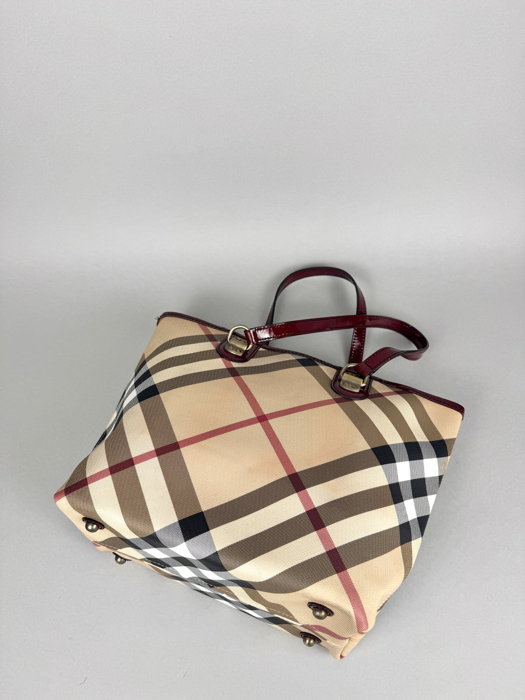 Burberry Nickie Supernova Check Burgundy