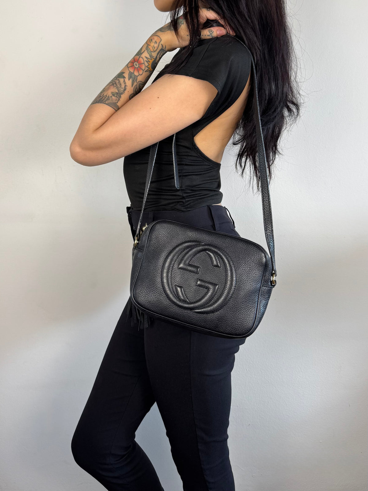 Gucci Soho Disco Leather Black