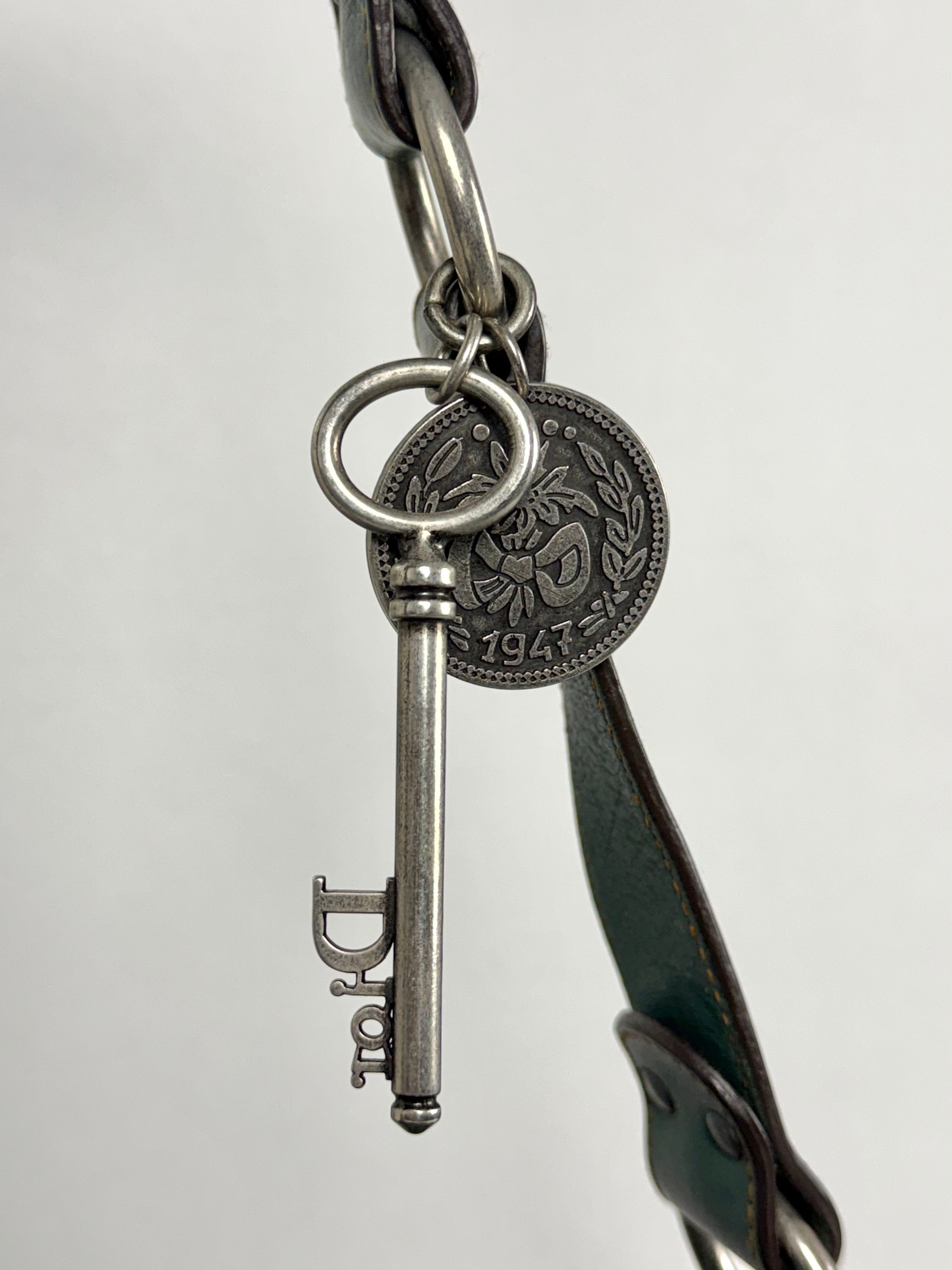 Christian Dior Gaucho Double Leather Green