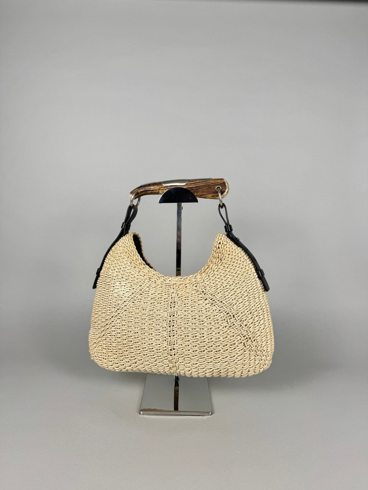 Yves Saint Laurent Mombasa Raffia Beige Tom Ford SS02
