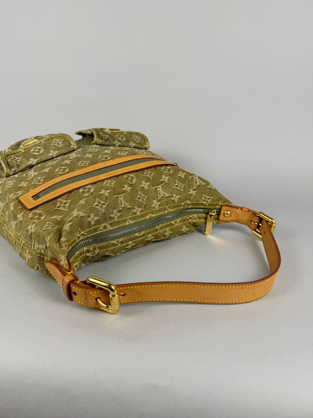 Louis Vuitton Denim Green Baggy GM