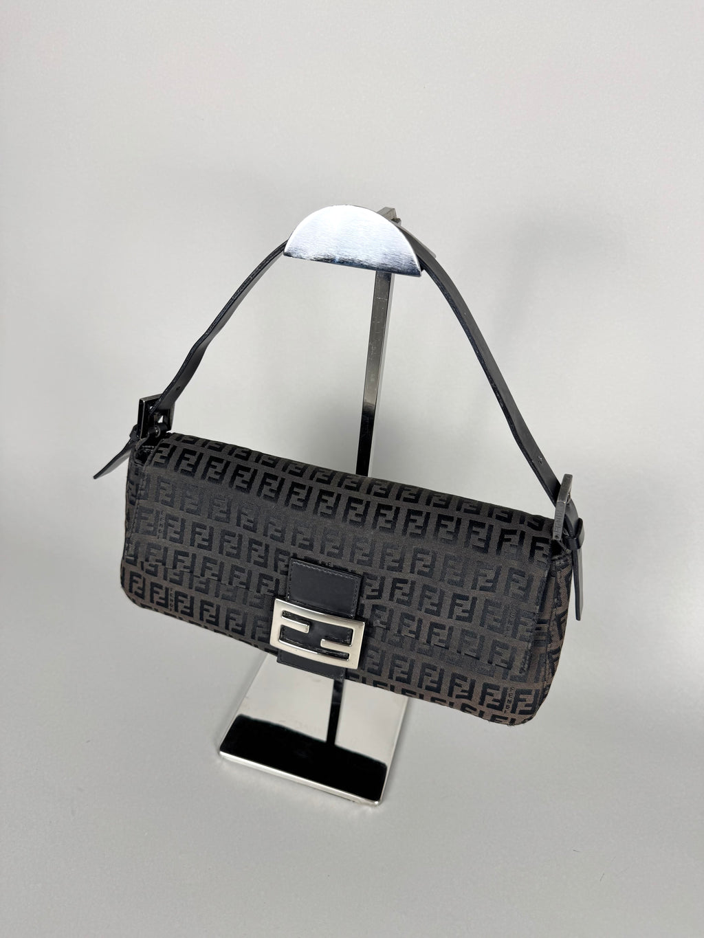 Fendi Baguette Monogram Black