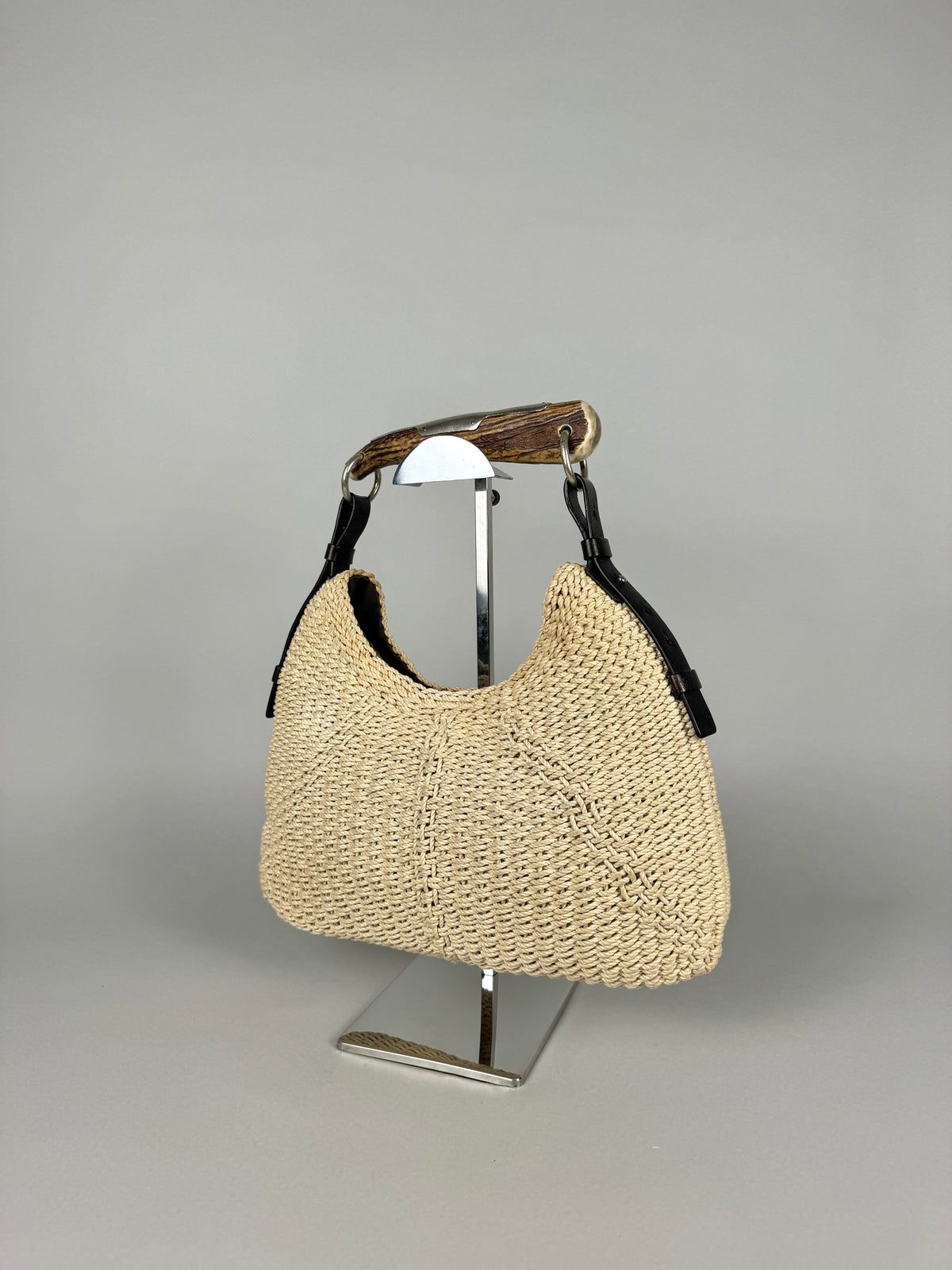 Yves Saint Laurent Mombasa Raffia Beige Tom Ford SS02