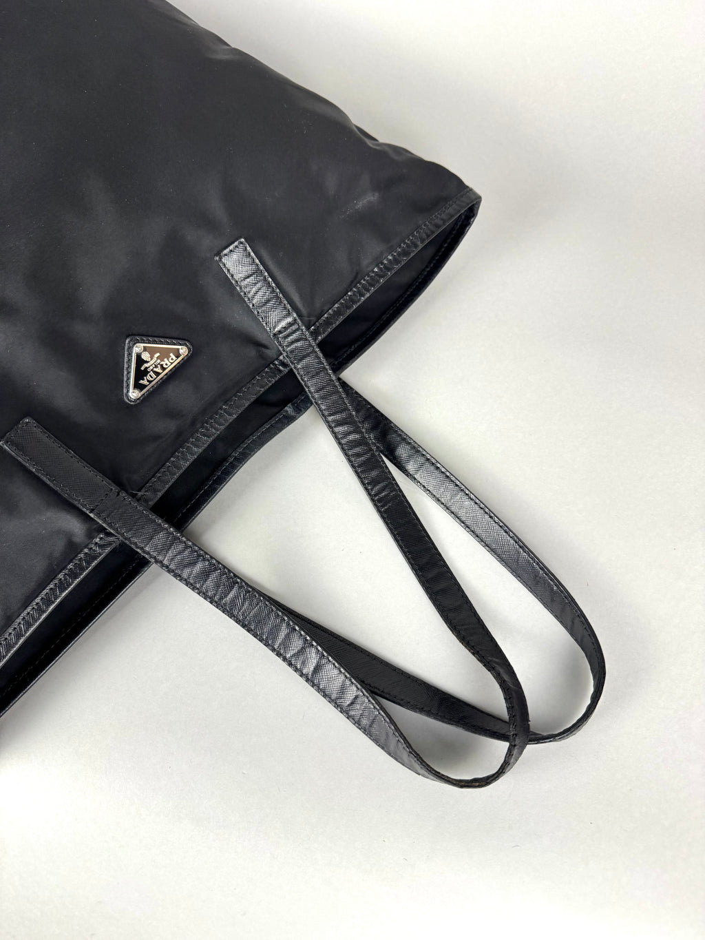 Prada Robot Nylon Black Tote