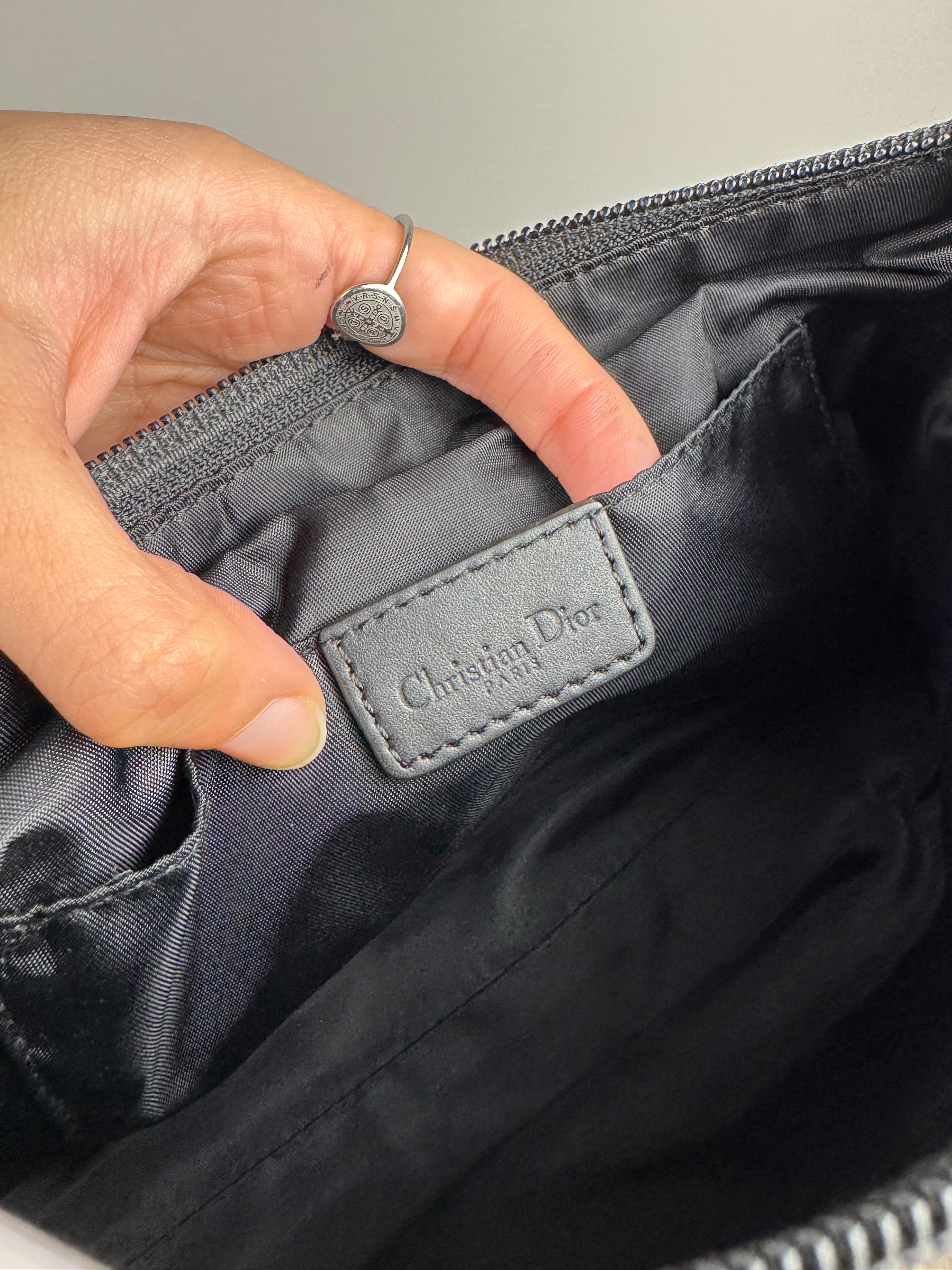Christian Dior Monogram Pochette Black