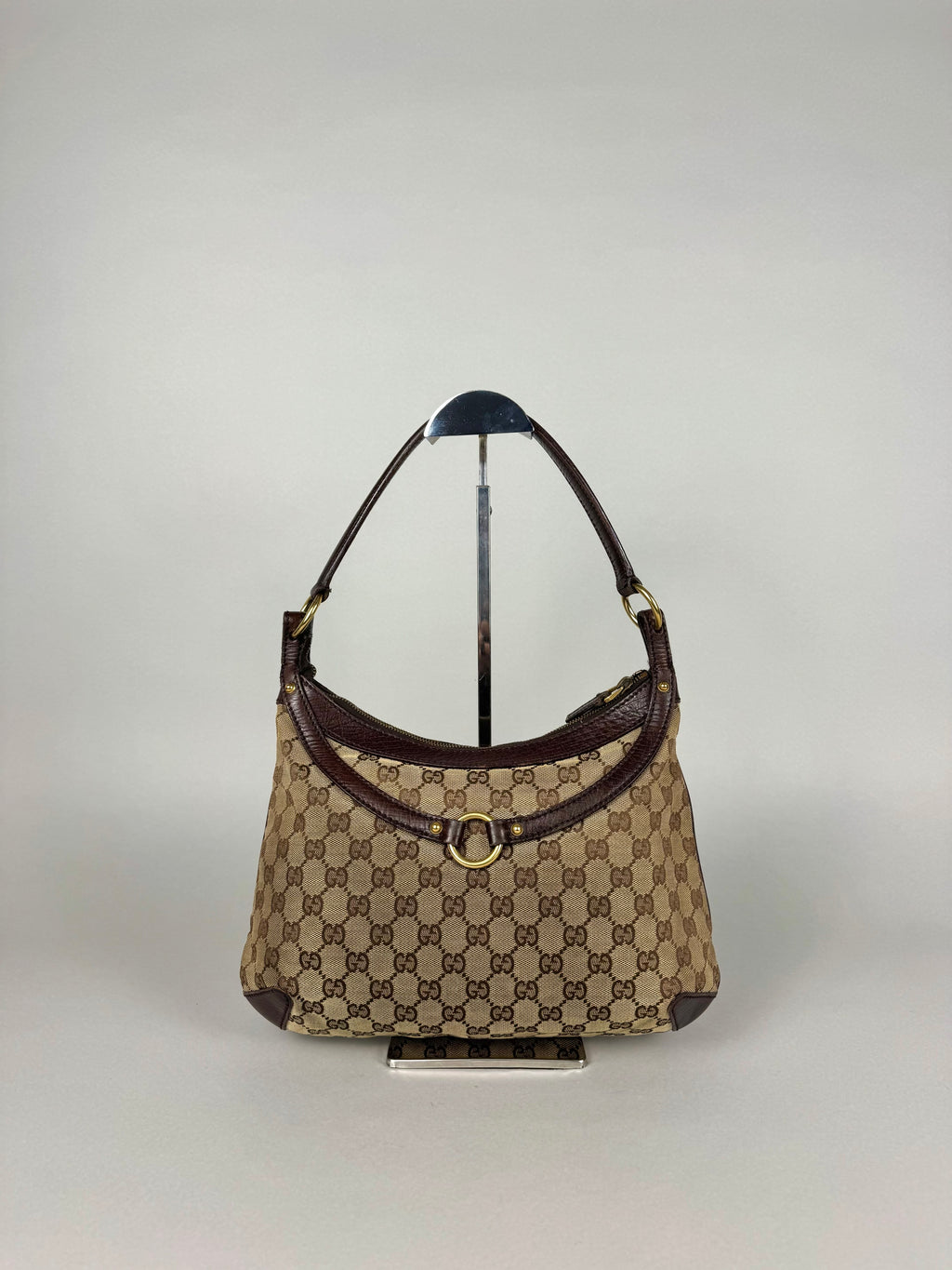Gucci Monogram Horsebit Shoulder