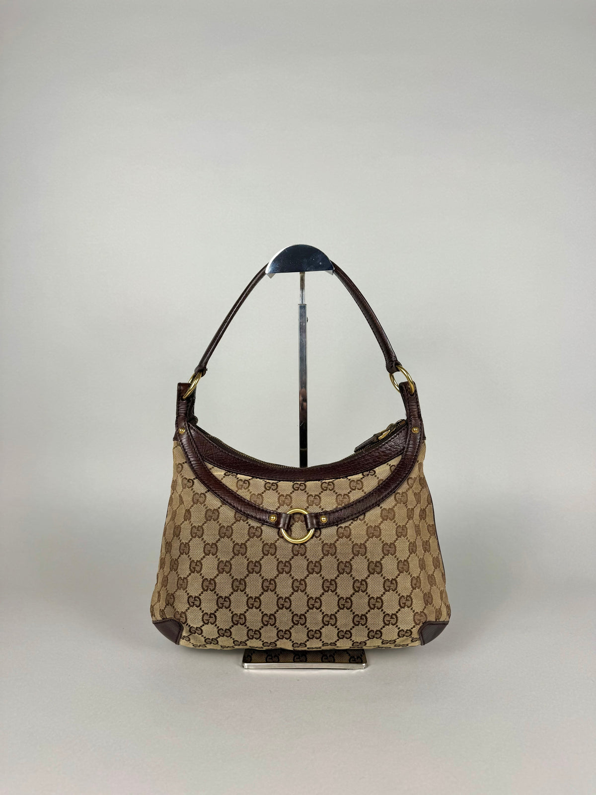 Gucci Monogram Horsebit Shoulder