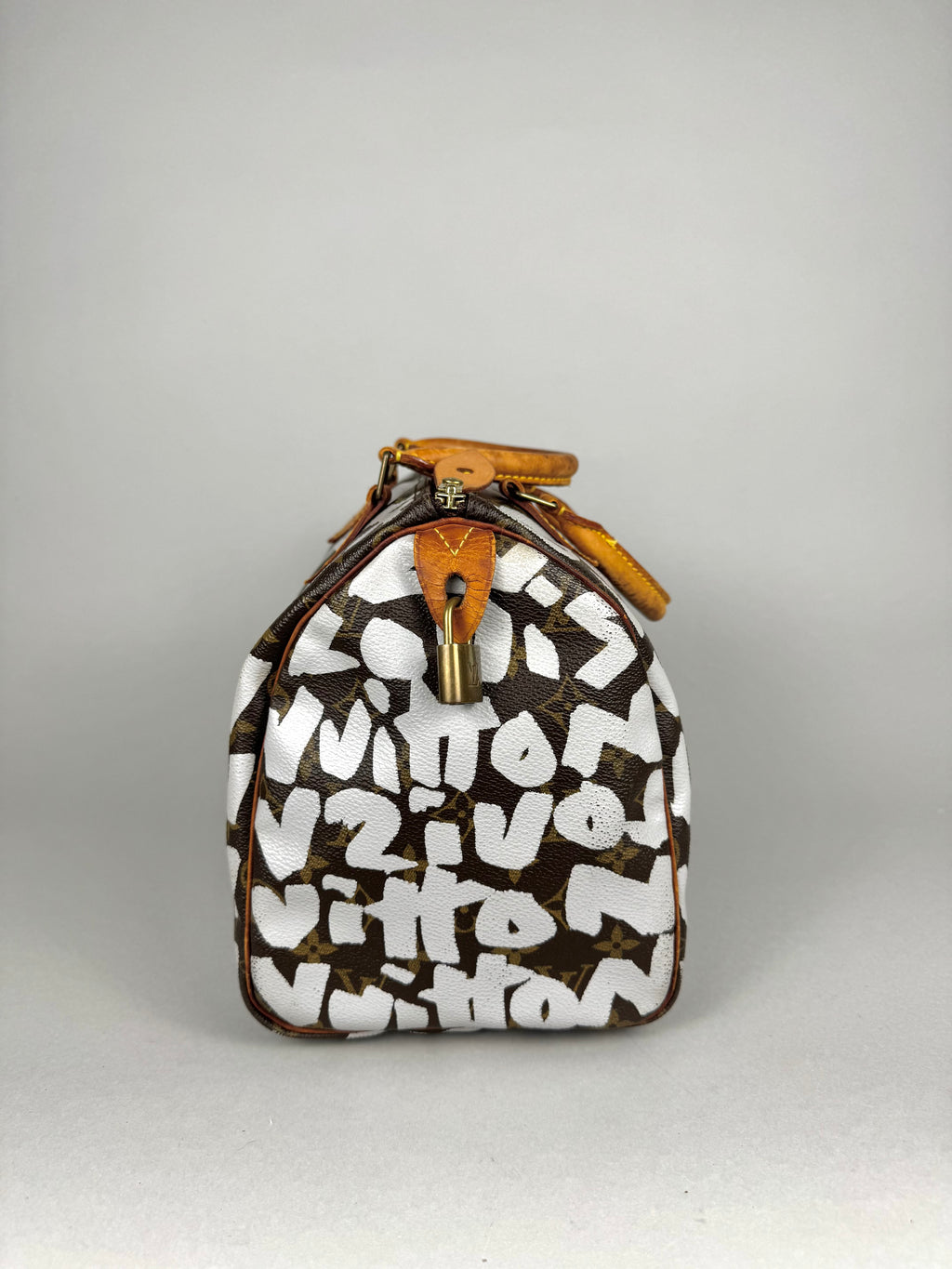 Louis Vuitton Speedy 30 Grafitti White Stephen Sprouse
