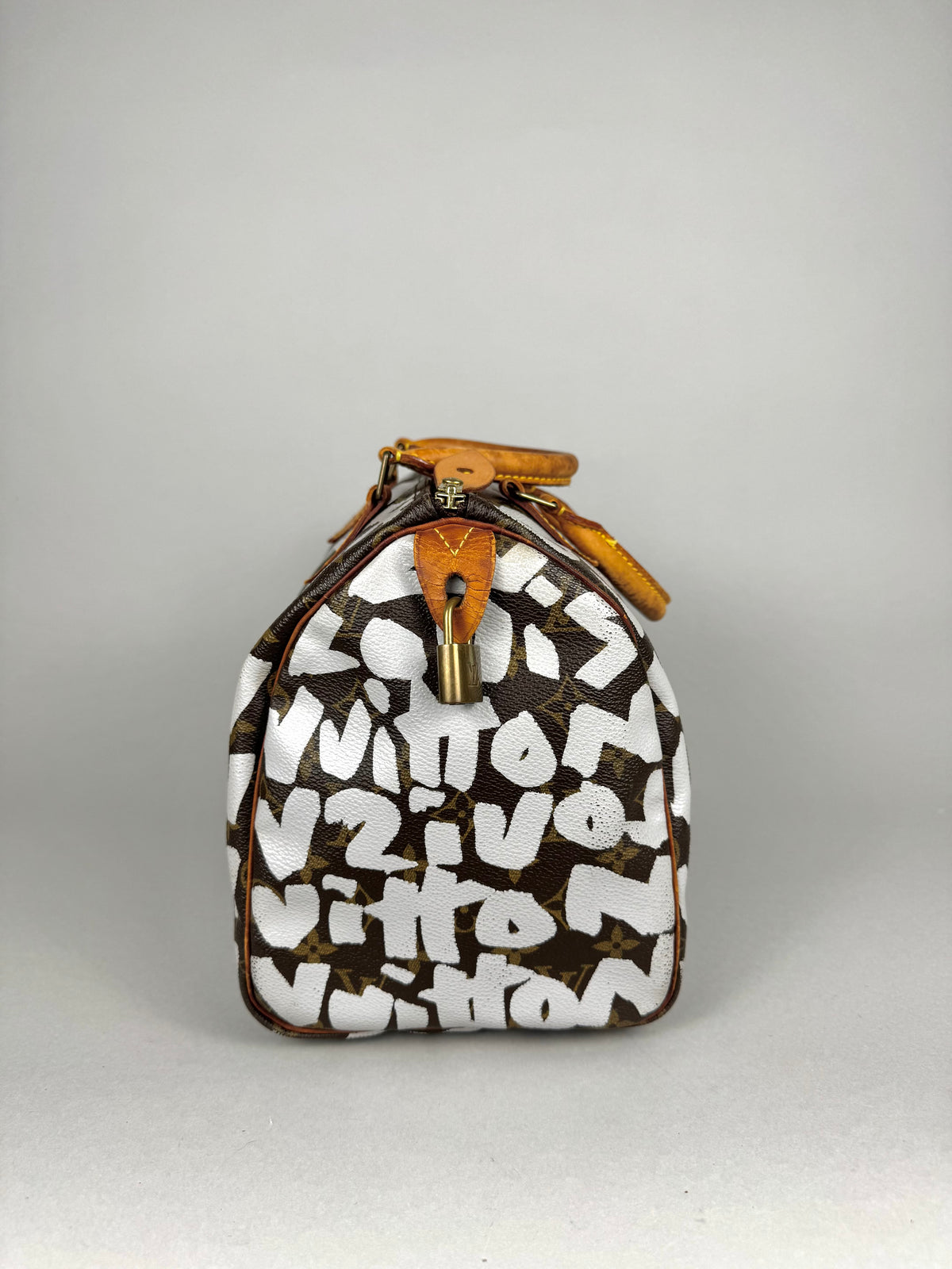 Louis Vuitton Speedy 30 Grafitti White Stephen Sprouse