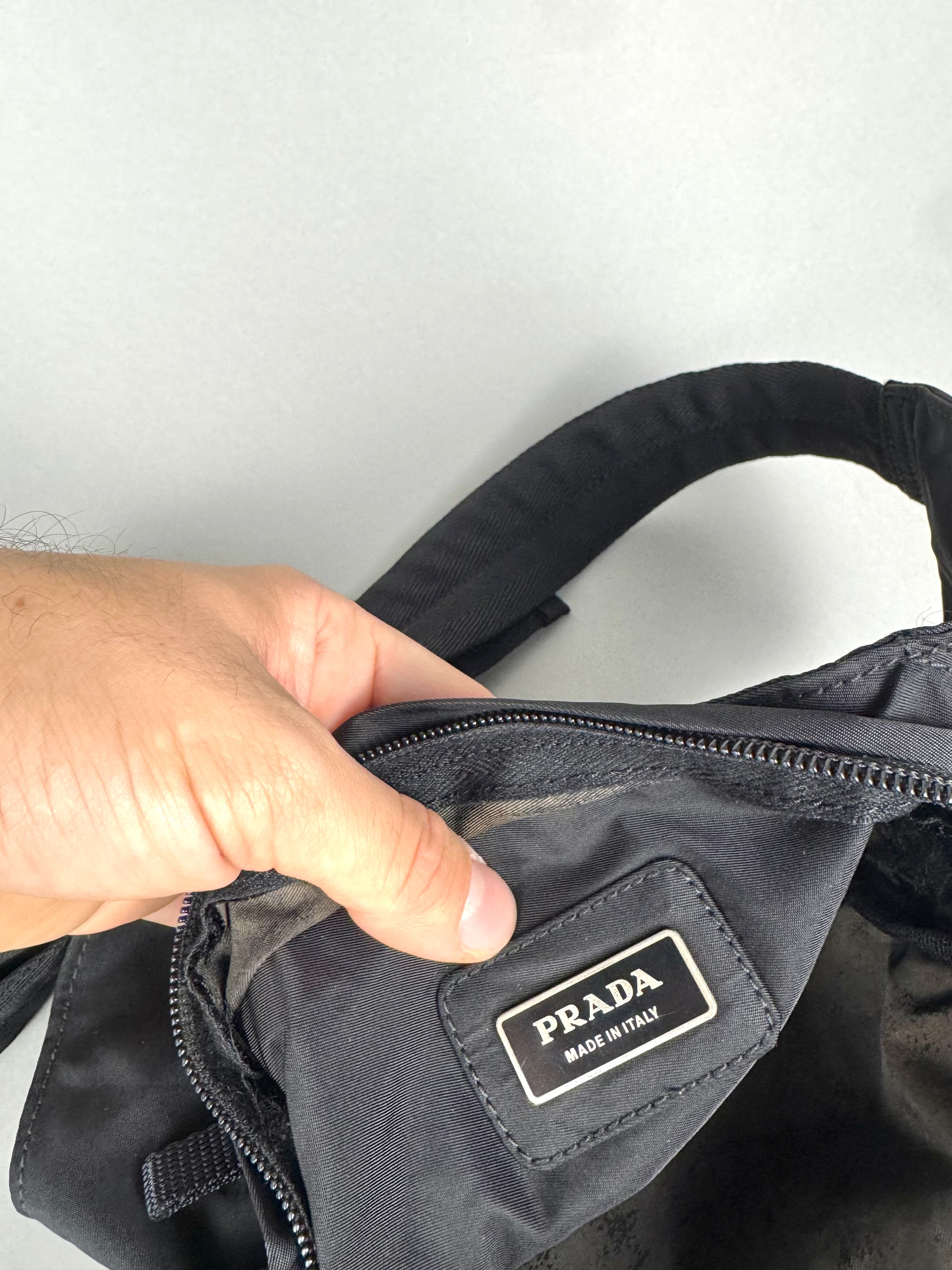 Prada Montagna Nylon Black Belt Pochete
