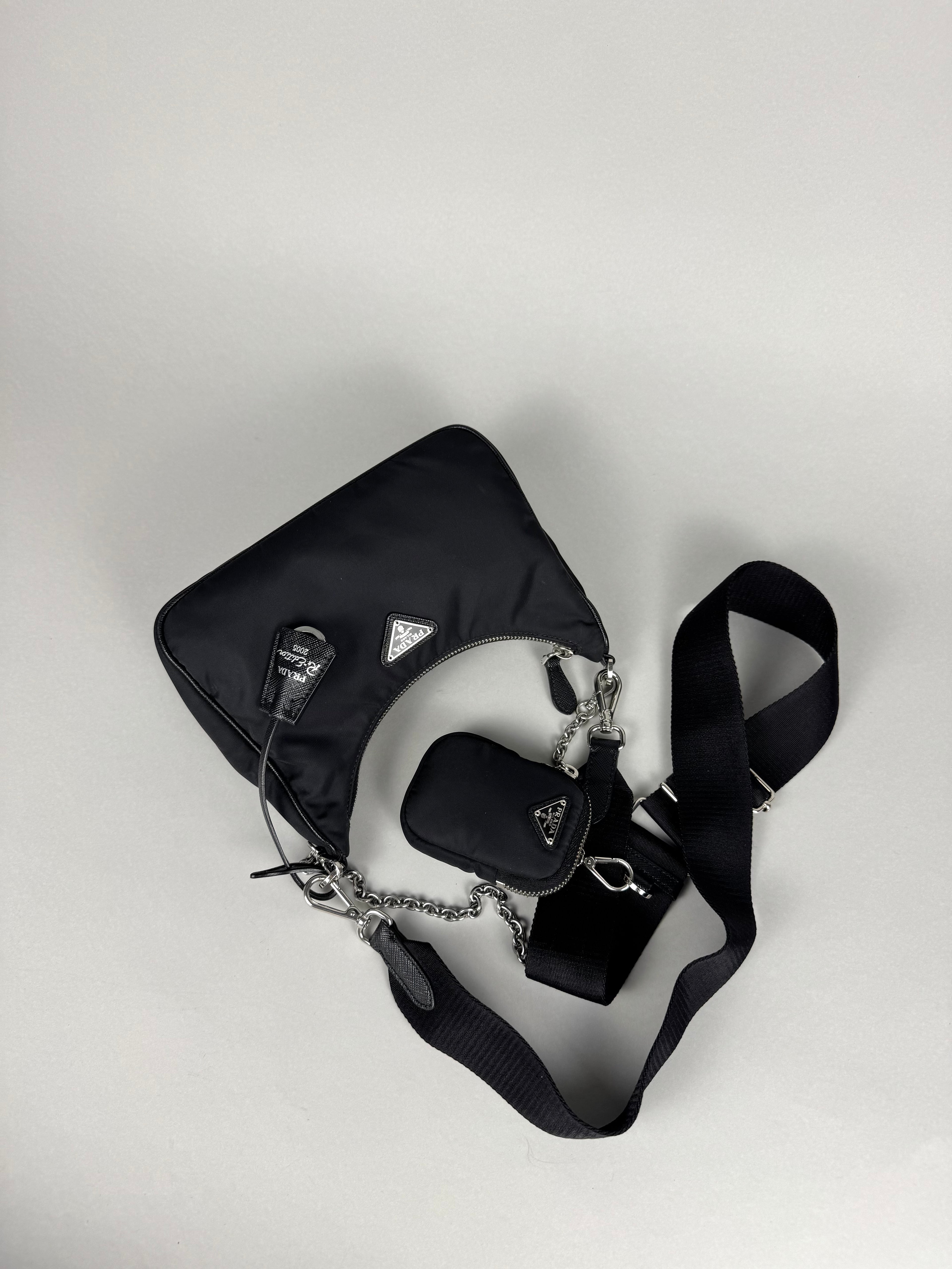 Prada Black Nylon Re-Edition 2005