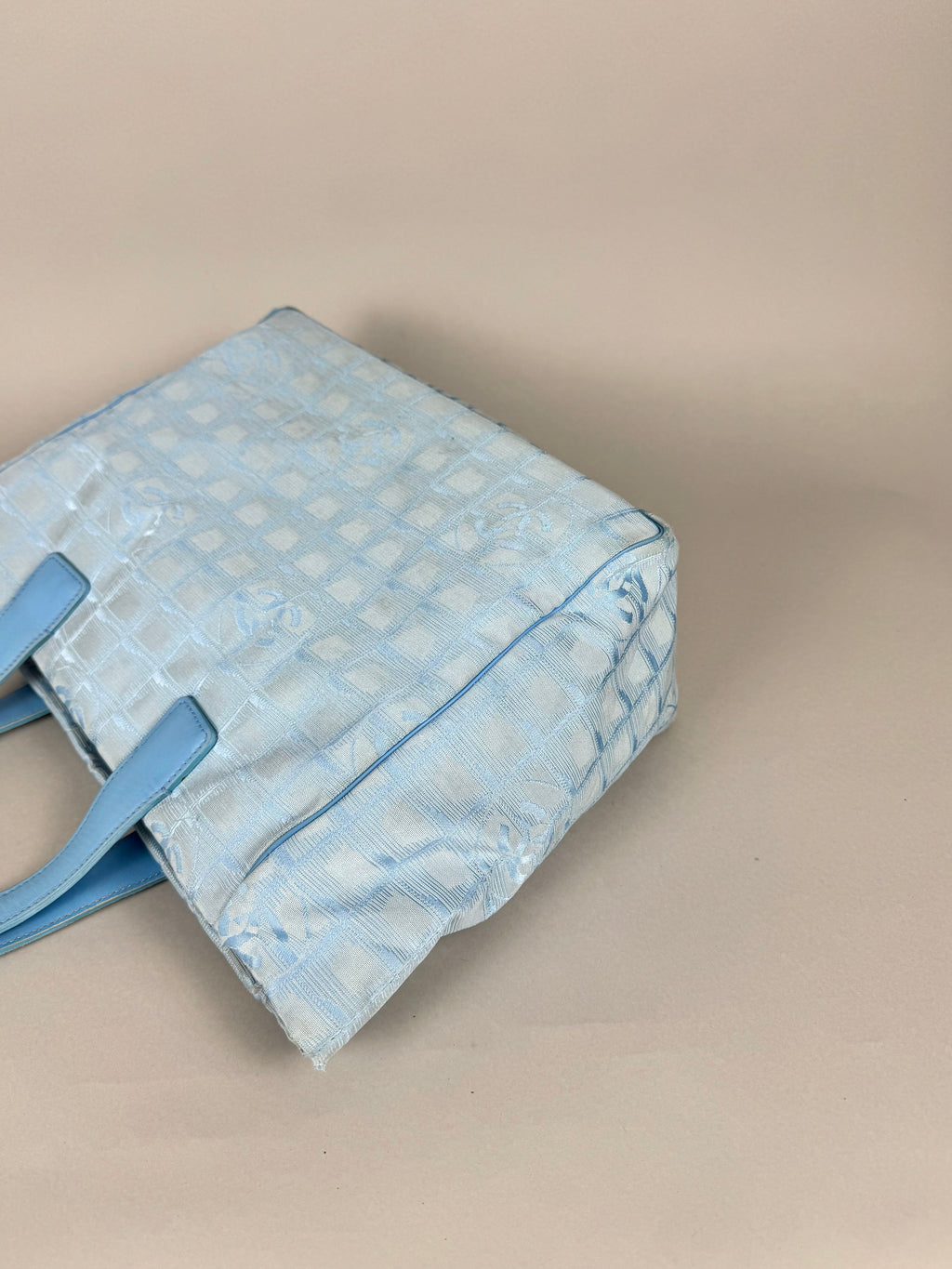 Chanel Travel Ligne Blue Tote Bag