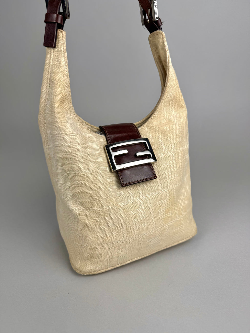 Fendi Monogram Bucket Beige