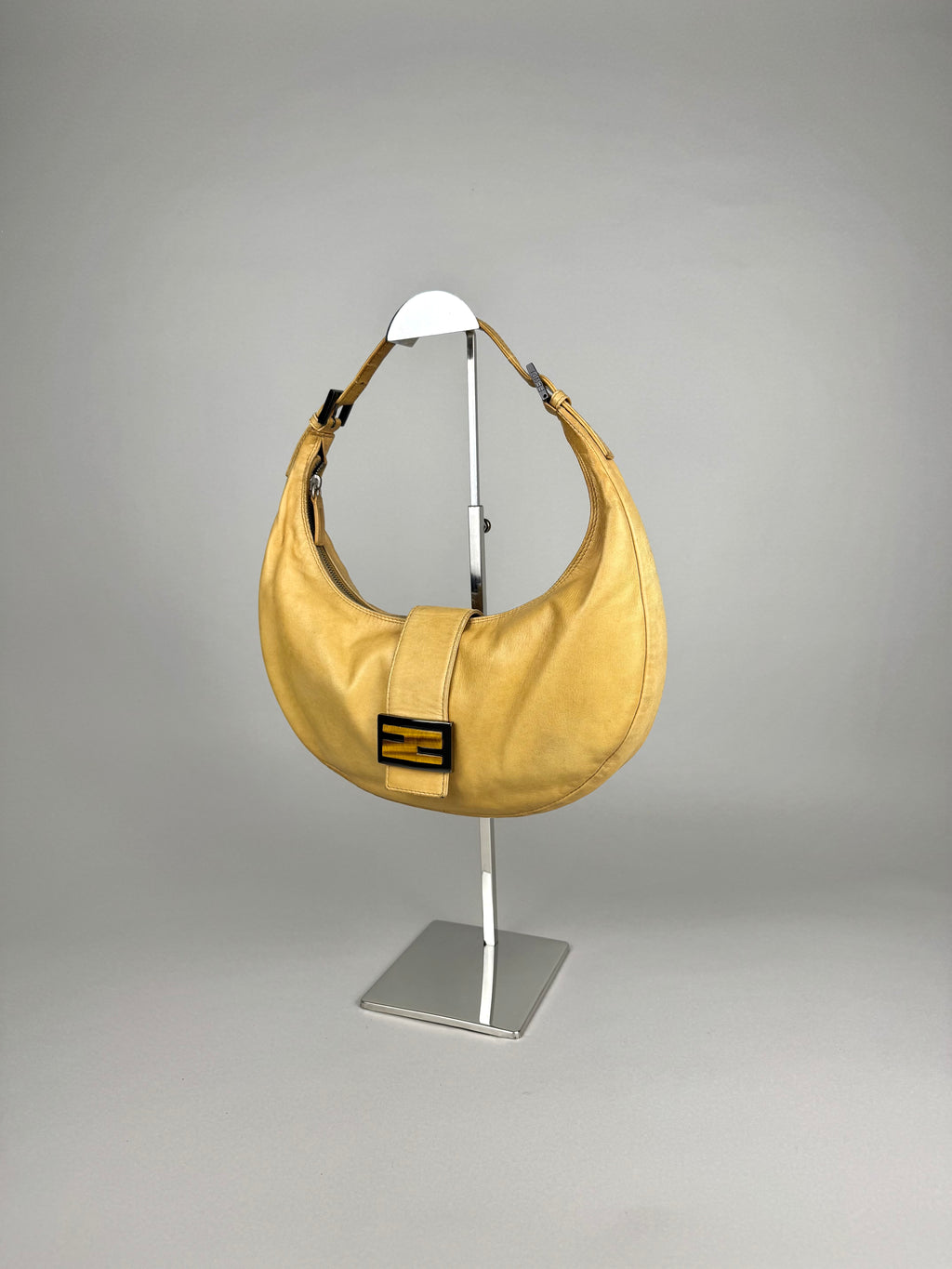 Fendi Croissant Lambskin Leather