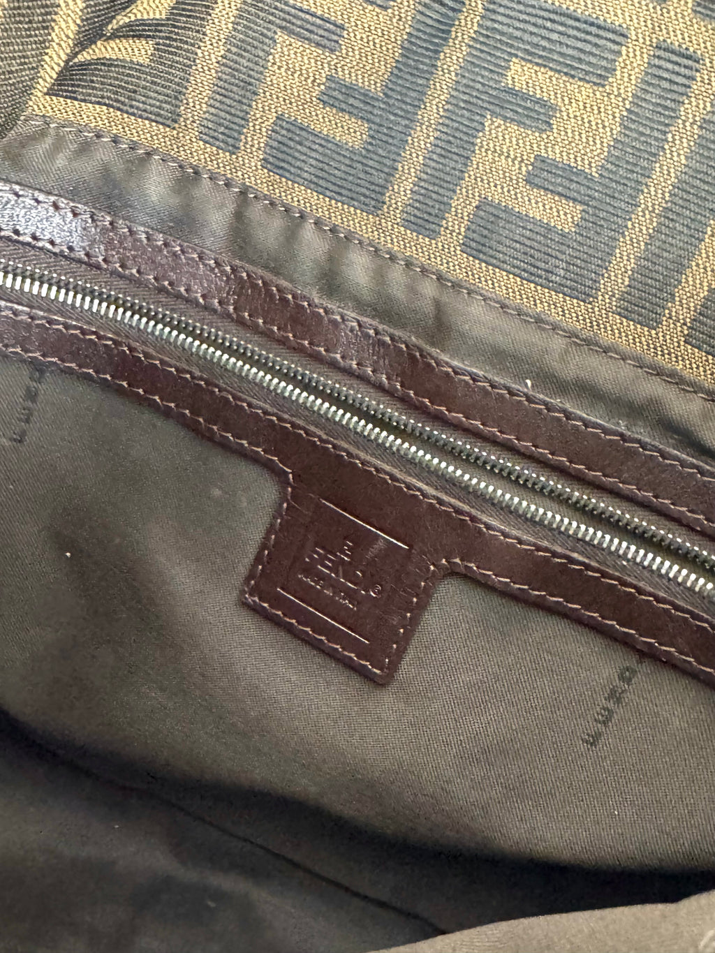 Fendi Monogram Zucca Mamma Baguette
