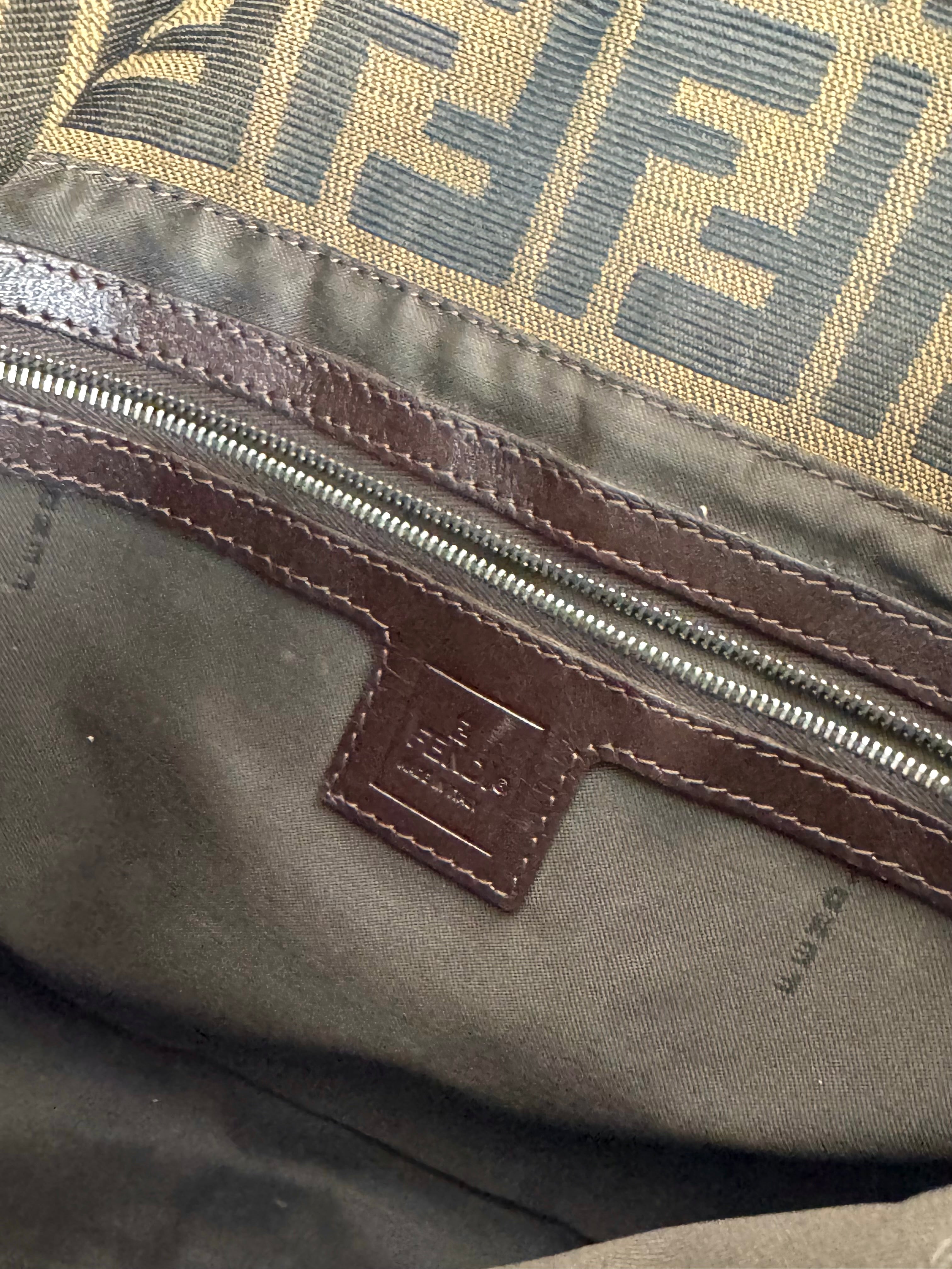 Fendi Monogram Zucca Mamma Baguette